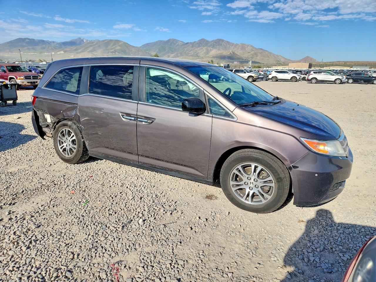 2012 Honda Odyssey Exl Gray vin: 5FNRL5H61CB012314