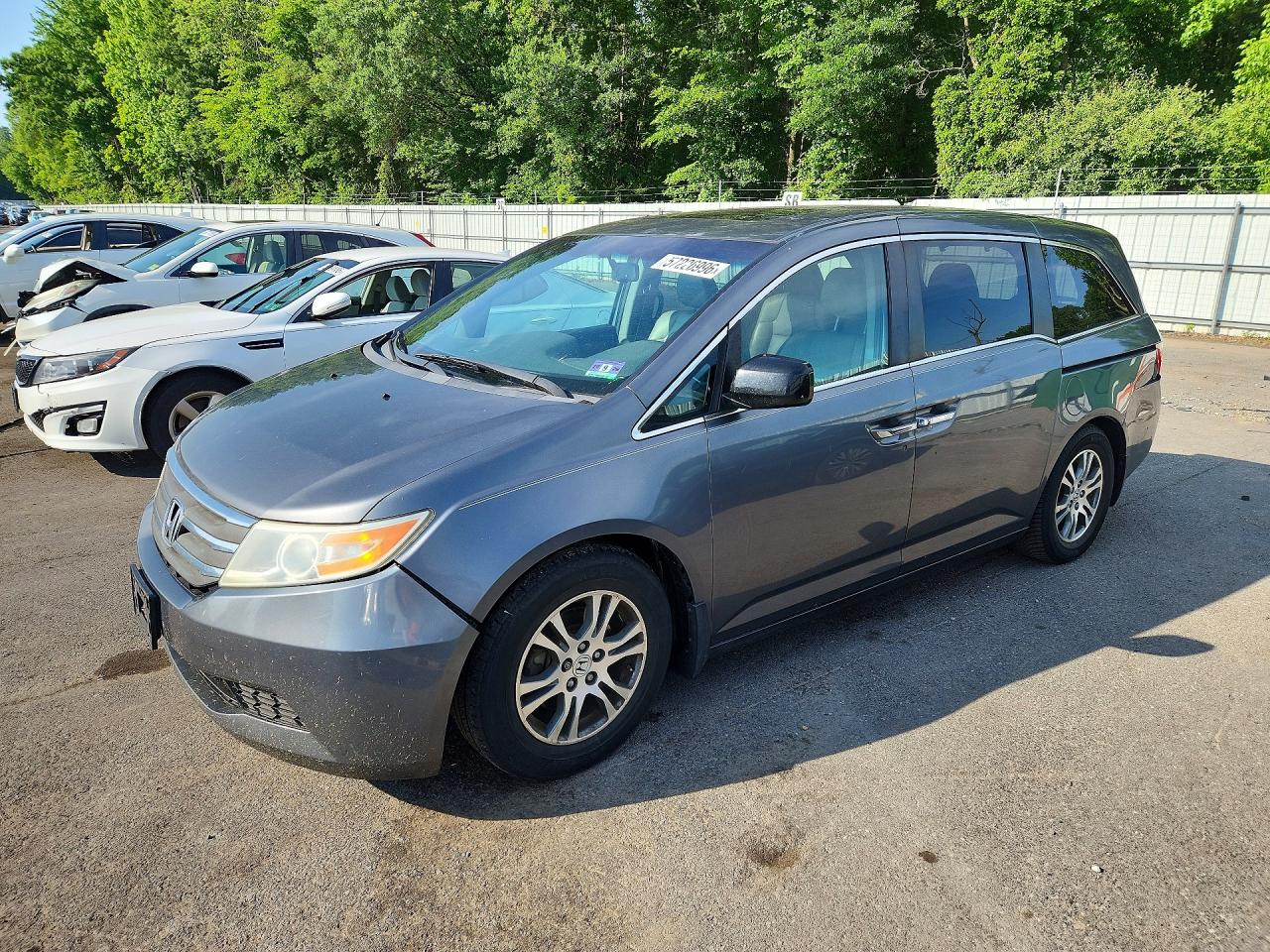 2012 Honda Odyssey Exl Charcoal vin: 5FNRL5H61CB015262