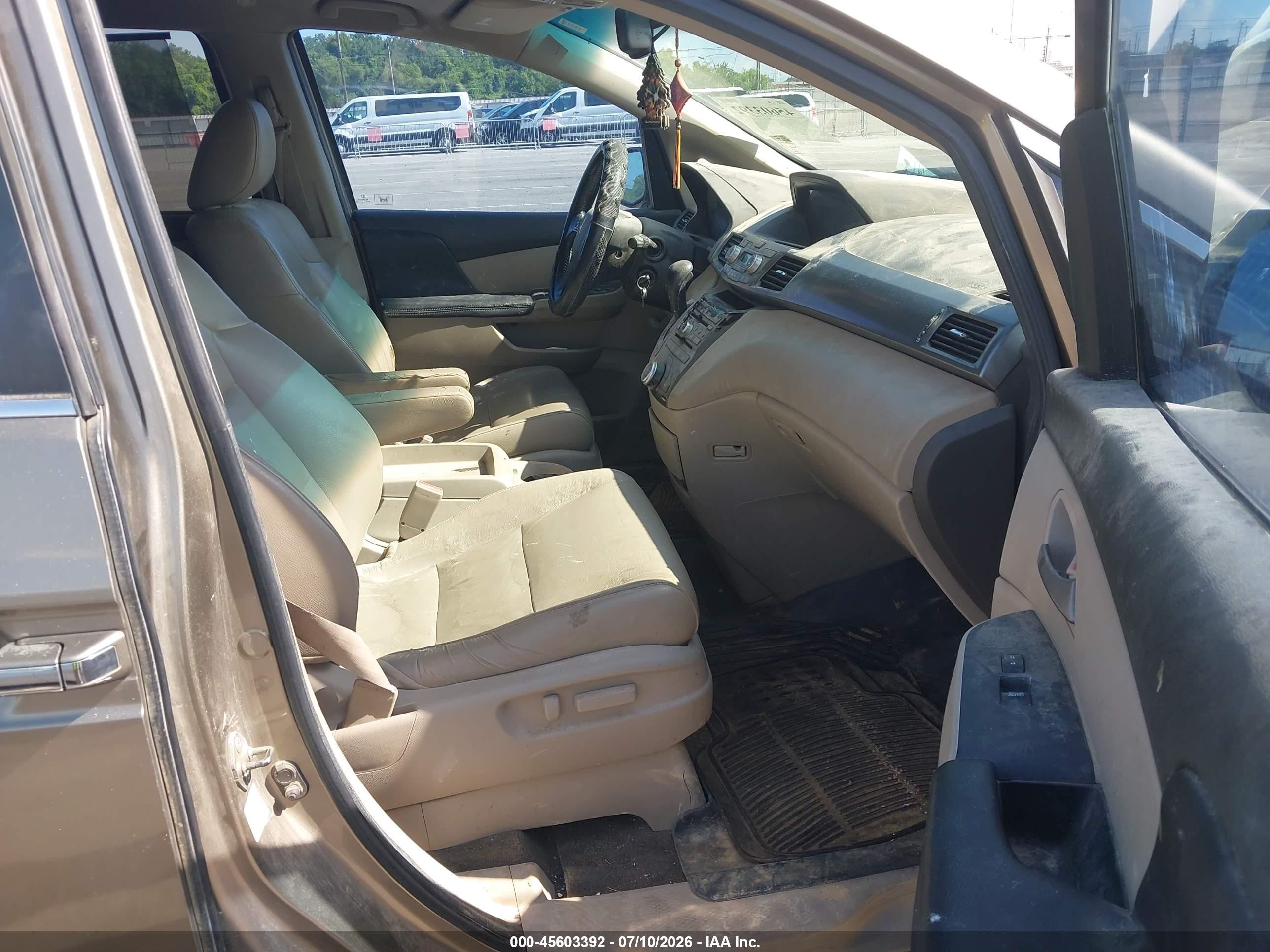 2012 Honda Odyssey Ex-l Бежевый vin: 5FNRL5H61CB022566
