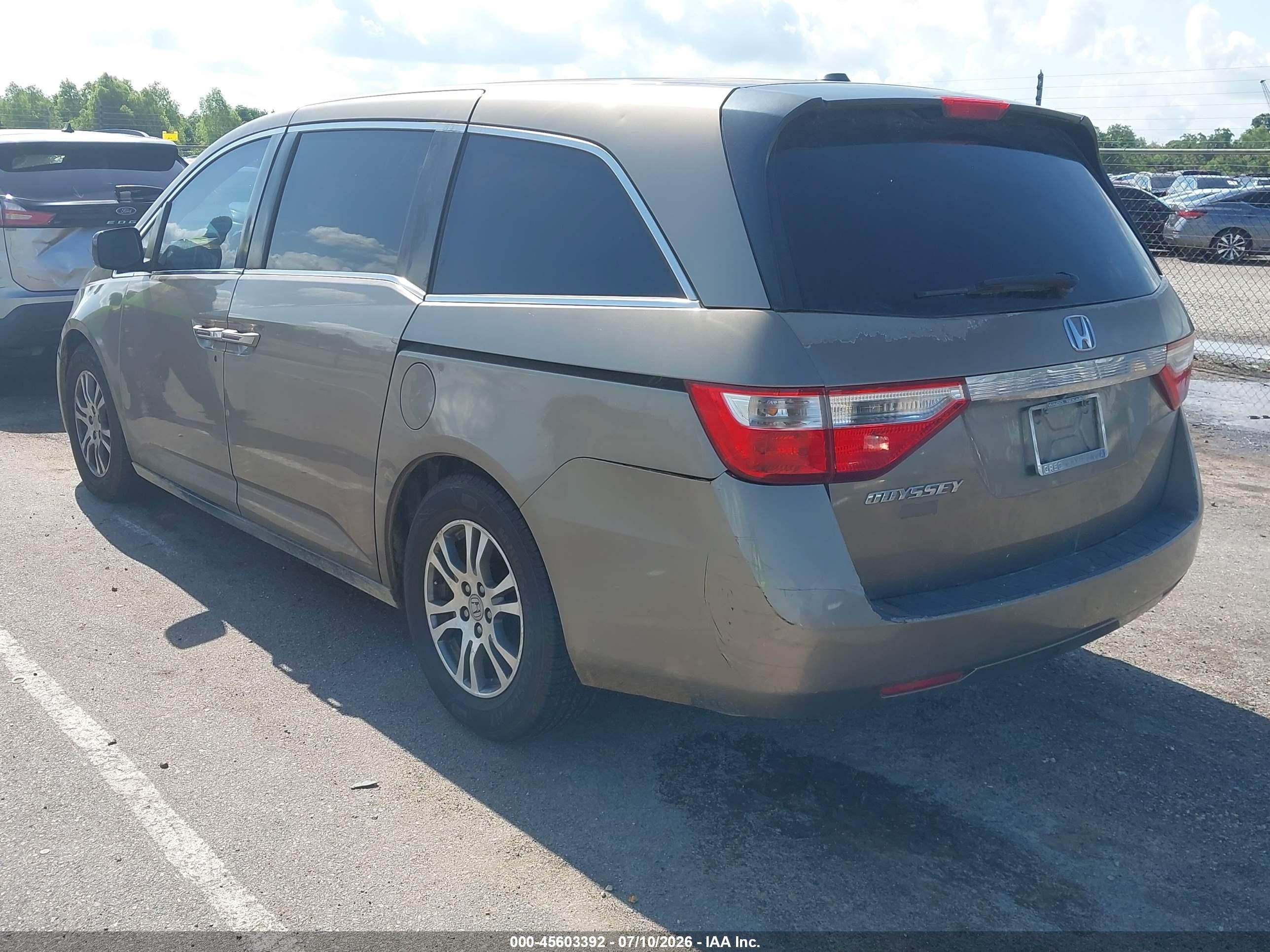 2012 Honda Odyssey Ex-l Бежевый vin: 5FNRL5H61CB022566