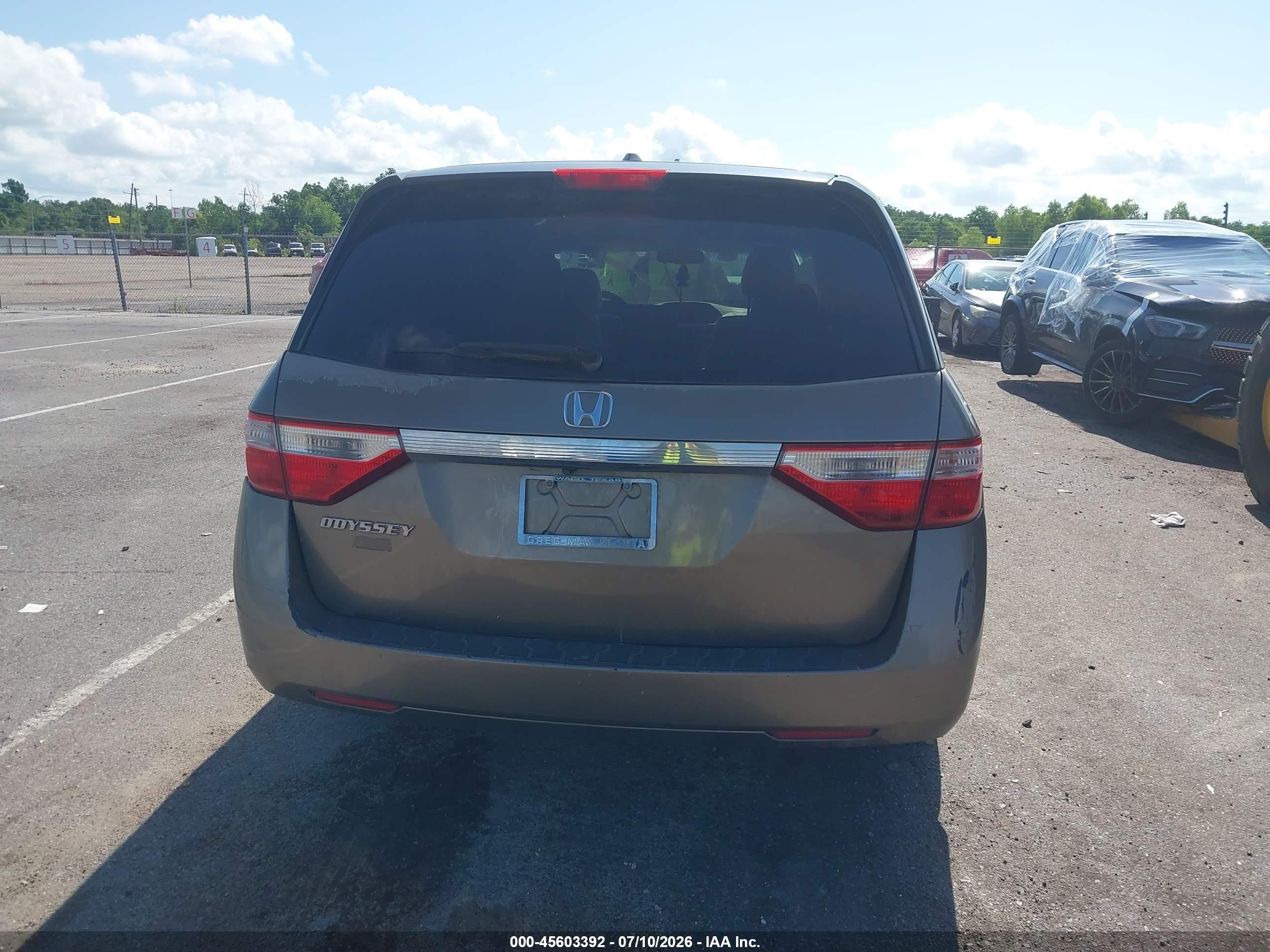 2012 Honda Odyssey Ex-l Бежевый vin: 5FNRL5H61CB022566