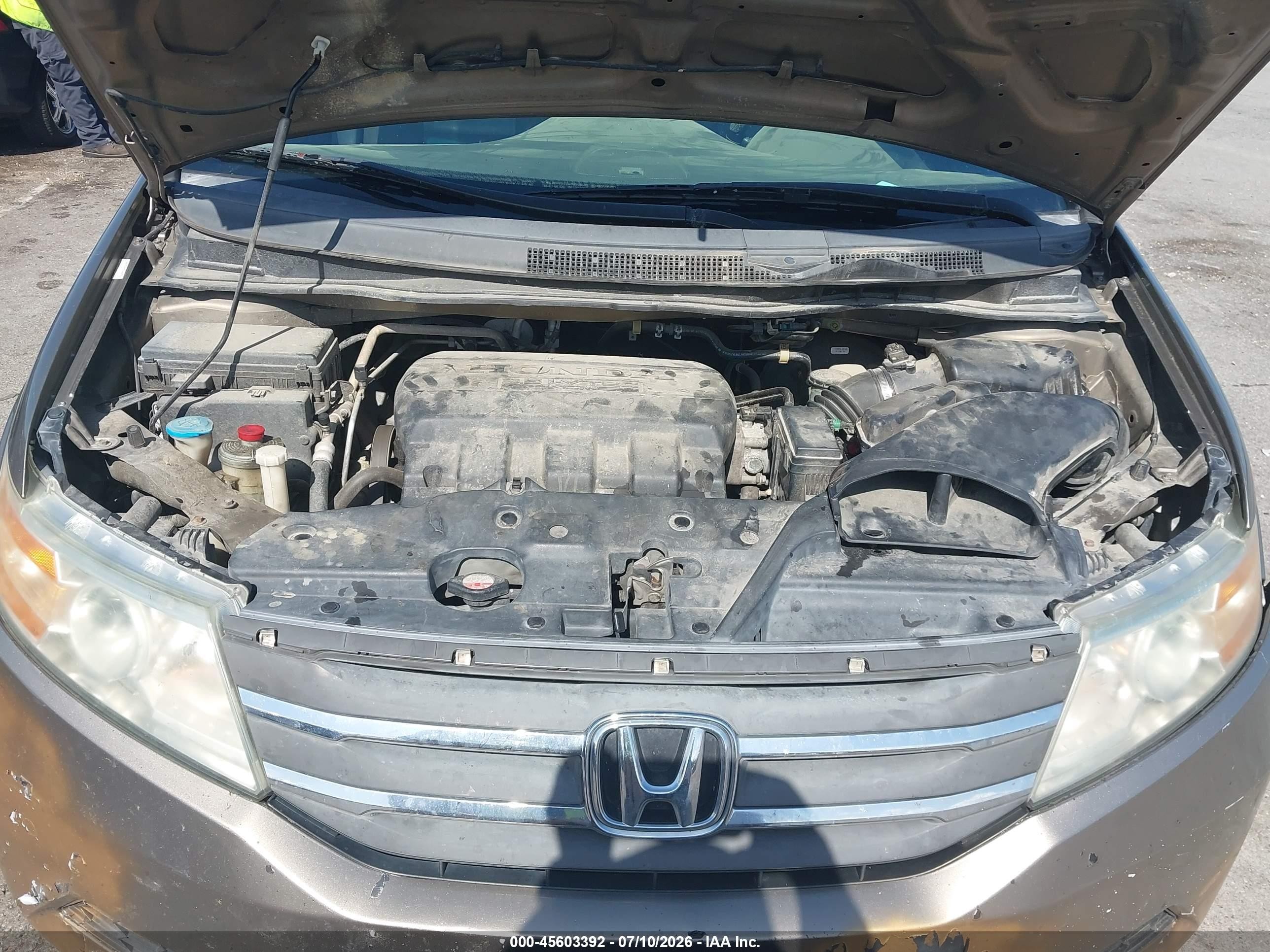 2012 Honda Odyssey Ex-l Бежевый vin: 5FNRL5H61CB022566
