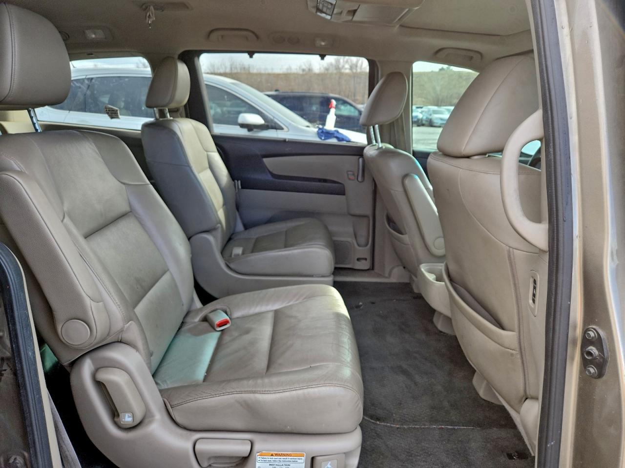 2012 Honda Odyssey Exl Желто-коричневый vin: 5FNRL5H61CB033020