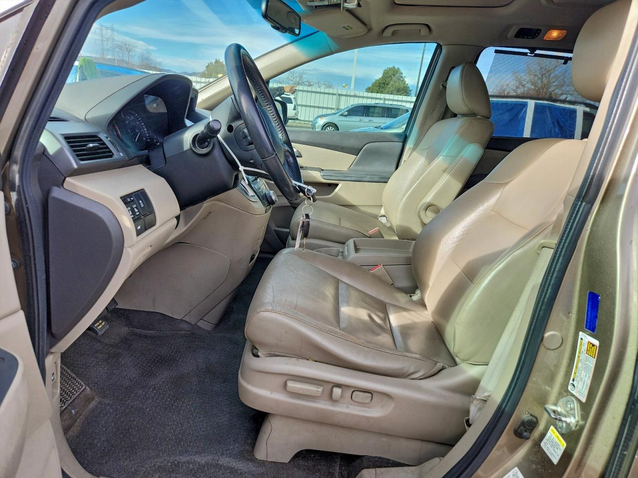 2012 Honda Odyssey Exl Желто-коричневый vin: 5FNRL5H61CB033020