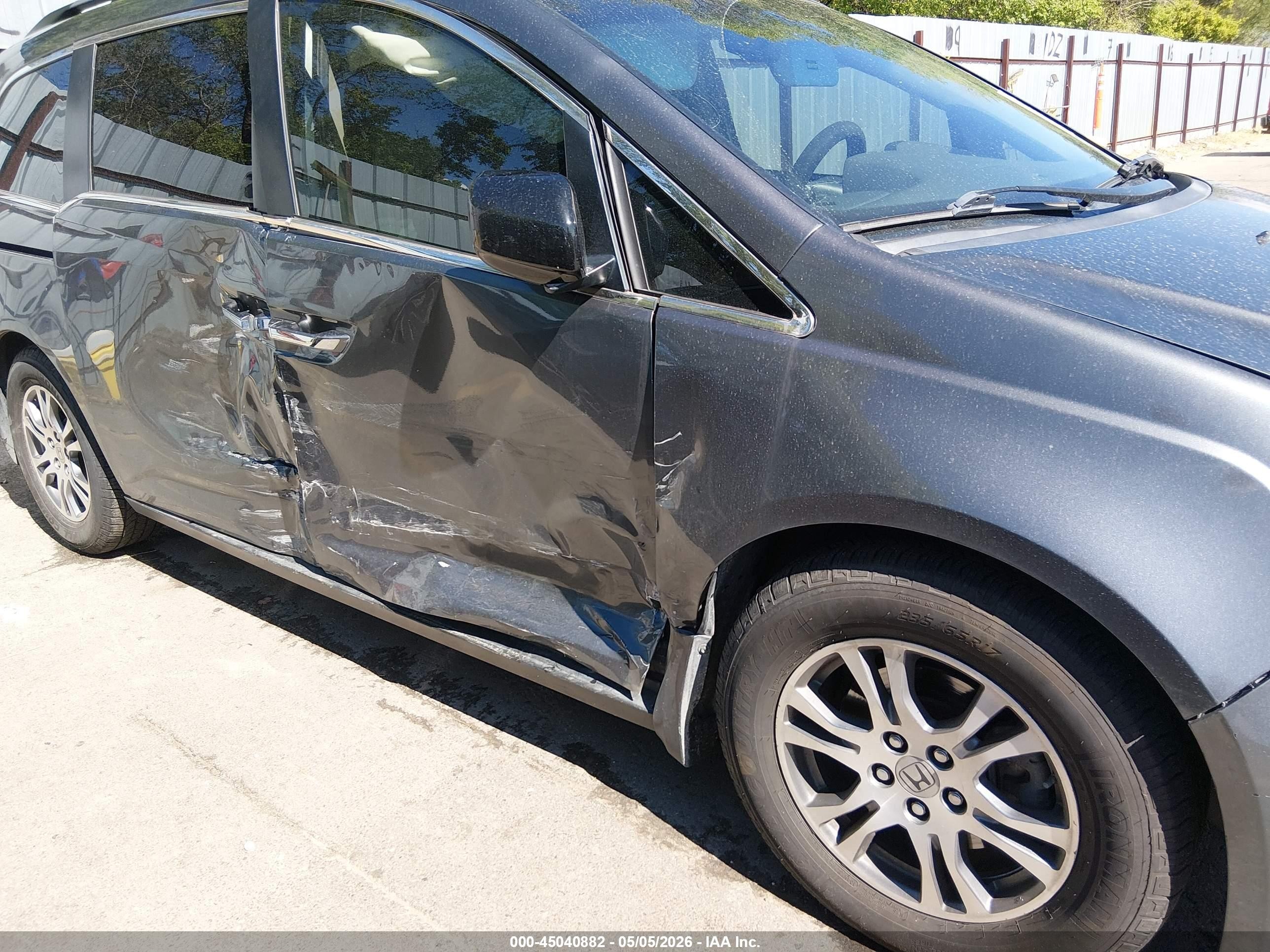 2012 Honda Odyssey Ex-l Gray vin: 5FNRL5H61CB037388