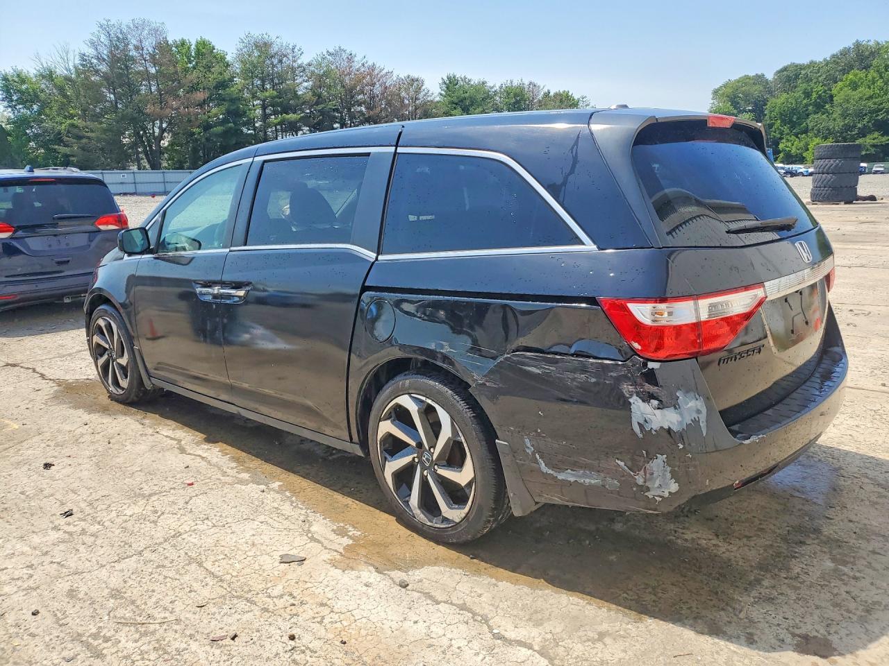 2012 Honda Odyssey Exl Black vin: 5FNRL5H61CB038024