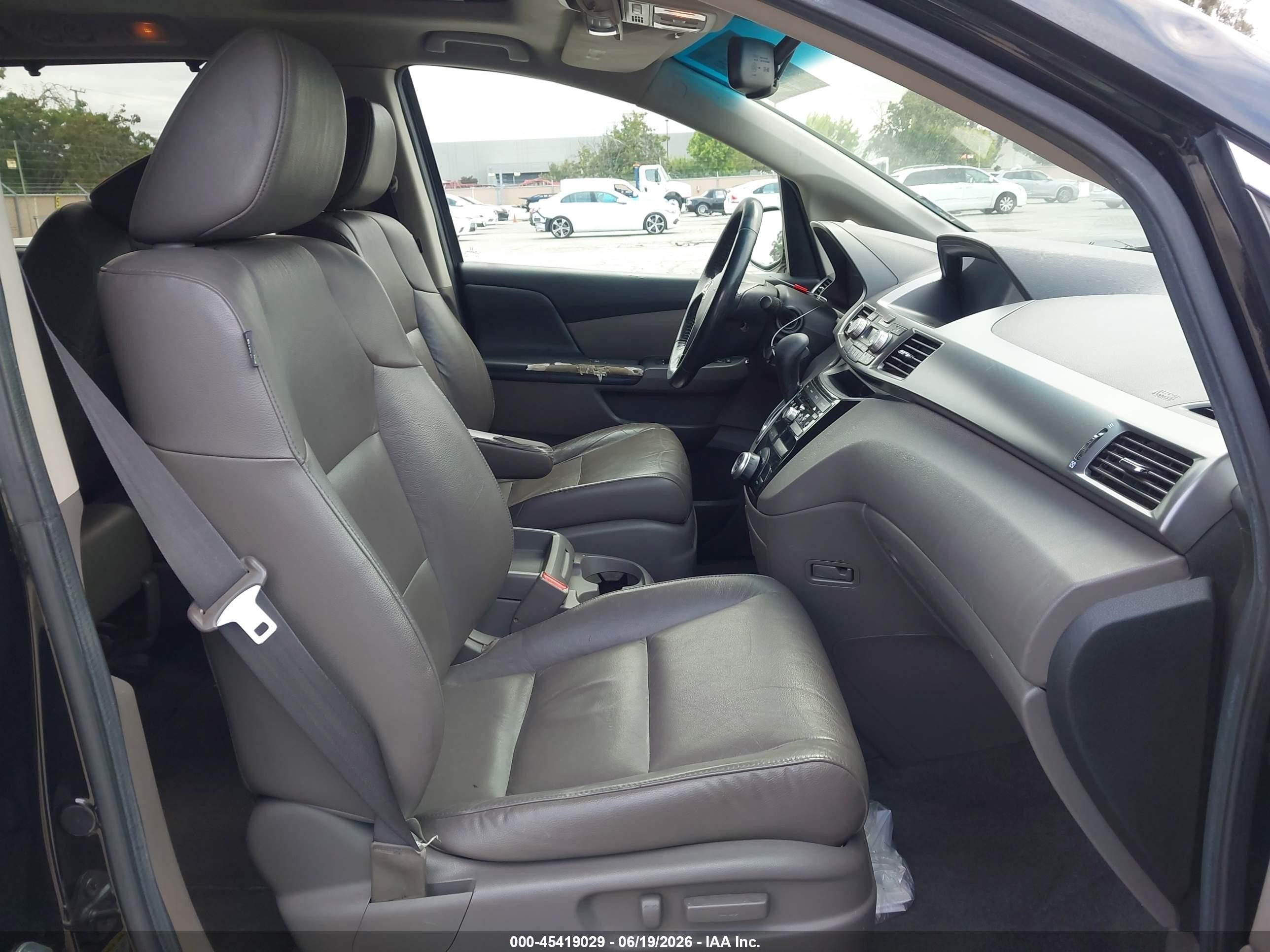 2012 Honda Odyssey Ex-l Black vin: 5FNRL5H61CB048780