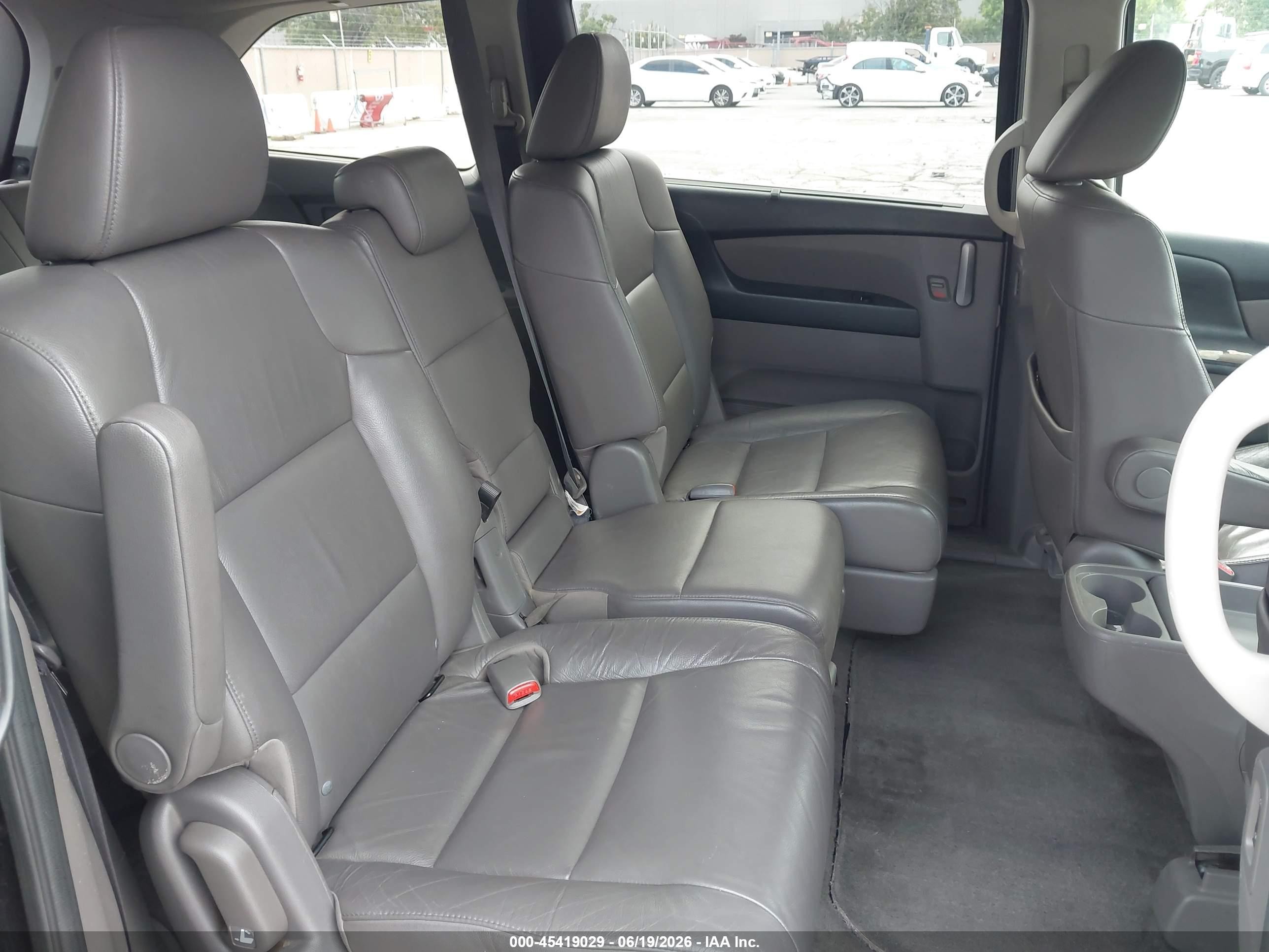 2012 Honda Odyssey Ex-l Black vin: 5FNRL5H61CB048780