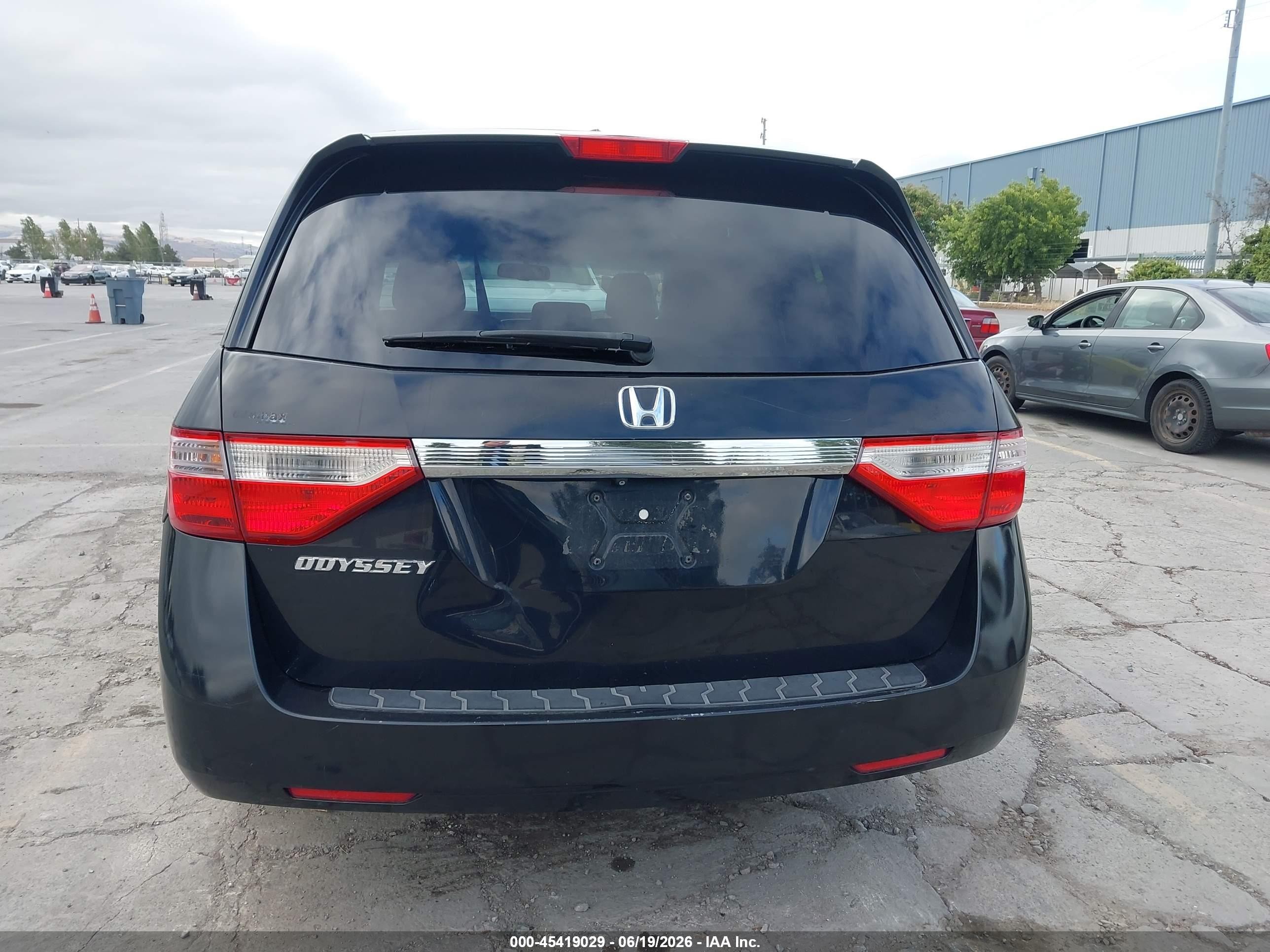 2012 Honda Odyssey Ex-l Black vin: 5FNRL5H61CB048780