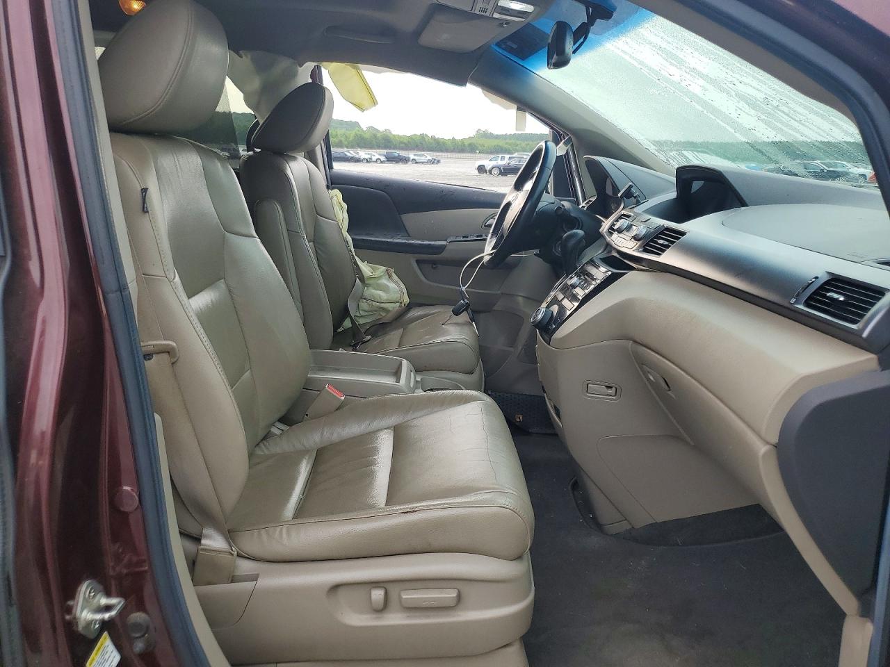 2012 Honda Odyssey Exl Burgundy vin: 5FNRL5H61CB055583