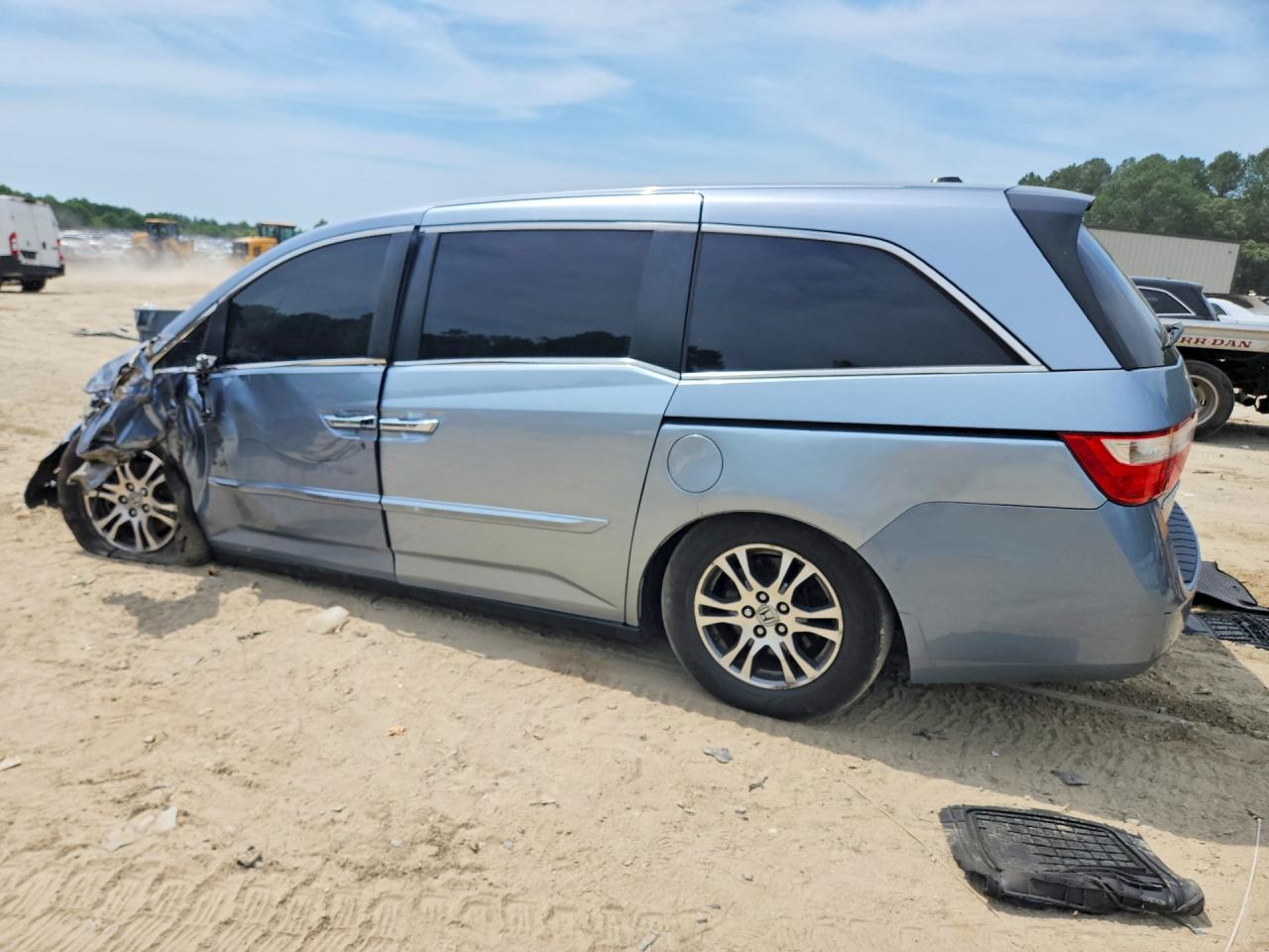 2012 Honda Odyssey Exl Blue vin: 5FNRL5H61CB060055