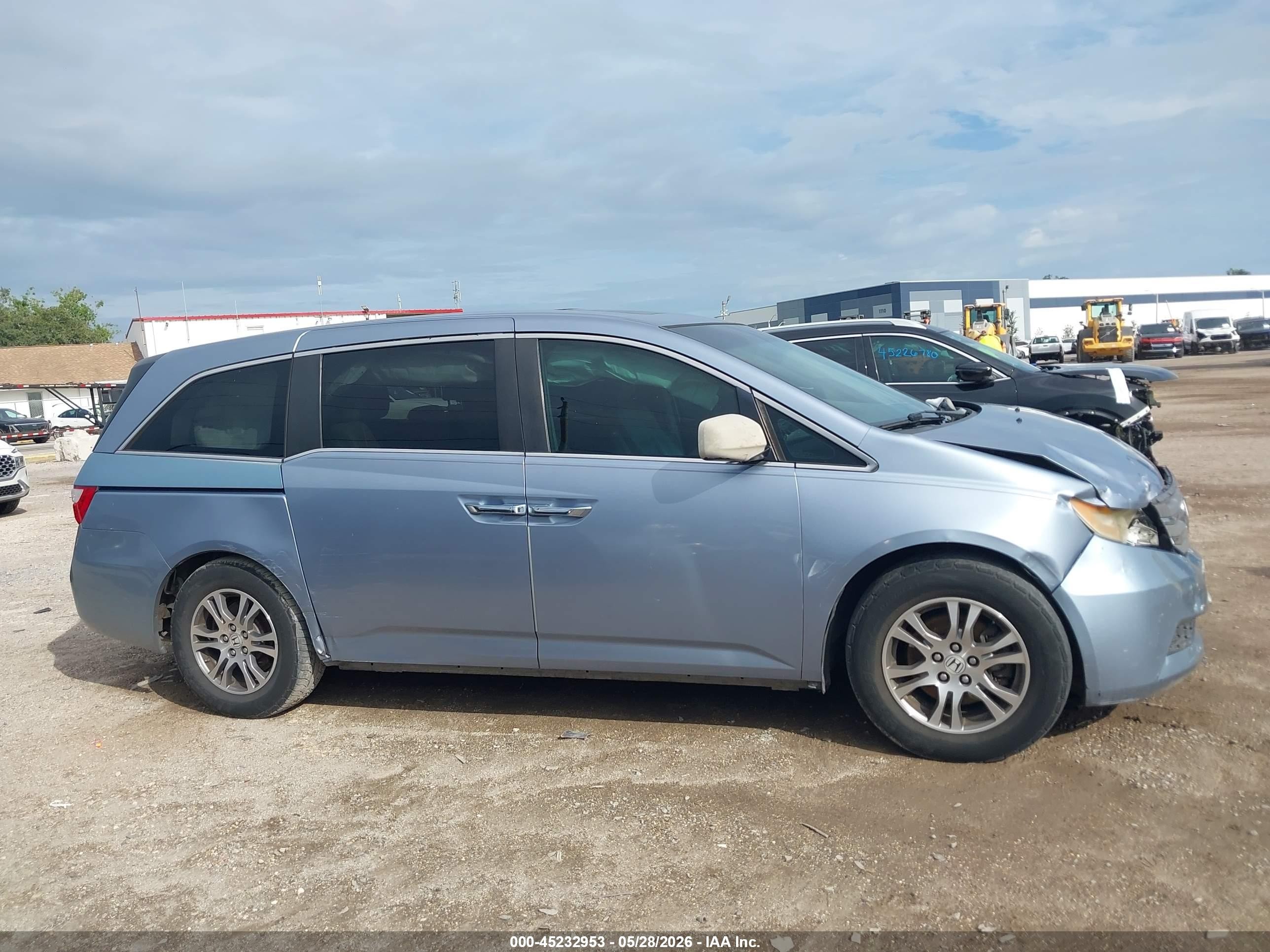 2012 Honda Odyssey Ex-l Light Blue vin: 5FNRL5H61CB060234