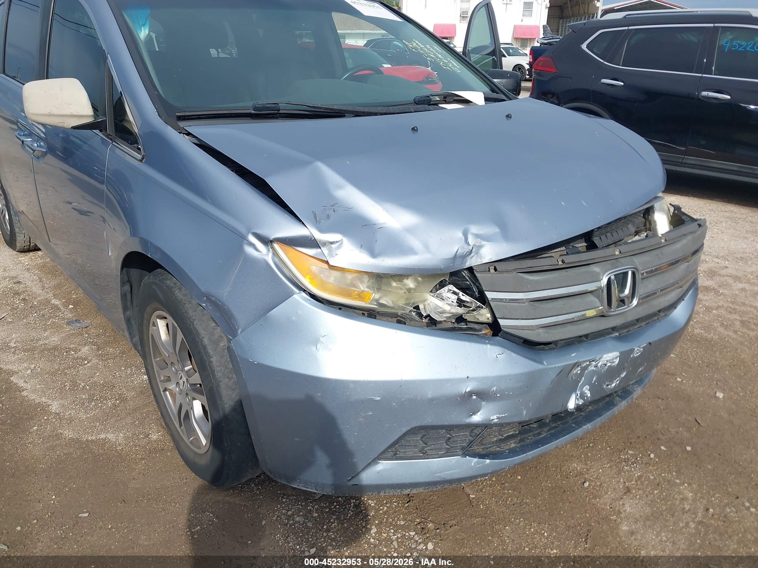 2012 Honda Odyssey Ex-l Light Blue vin: 5FNRL5H61CB060234