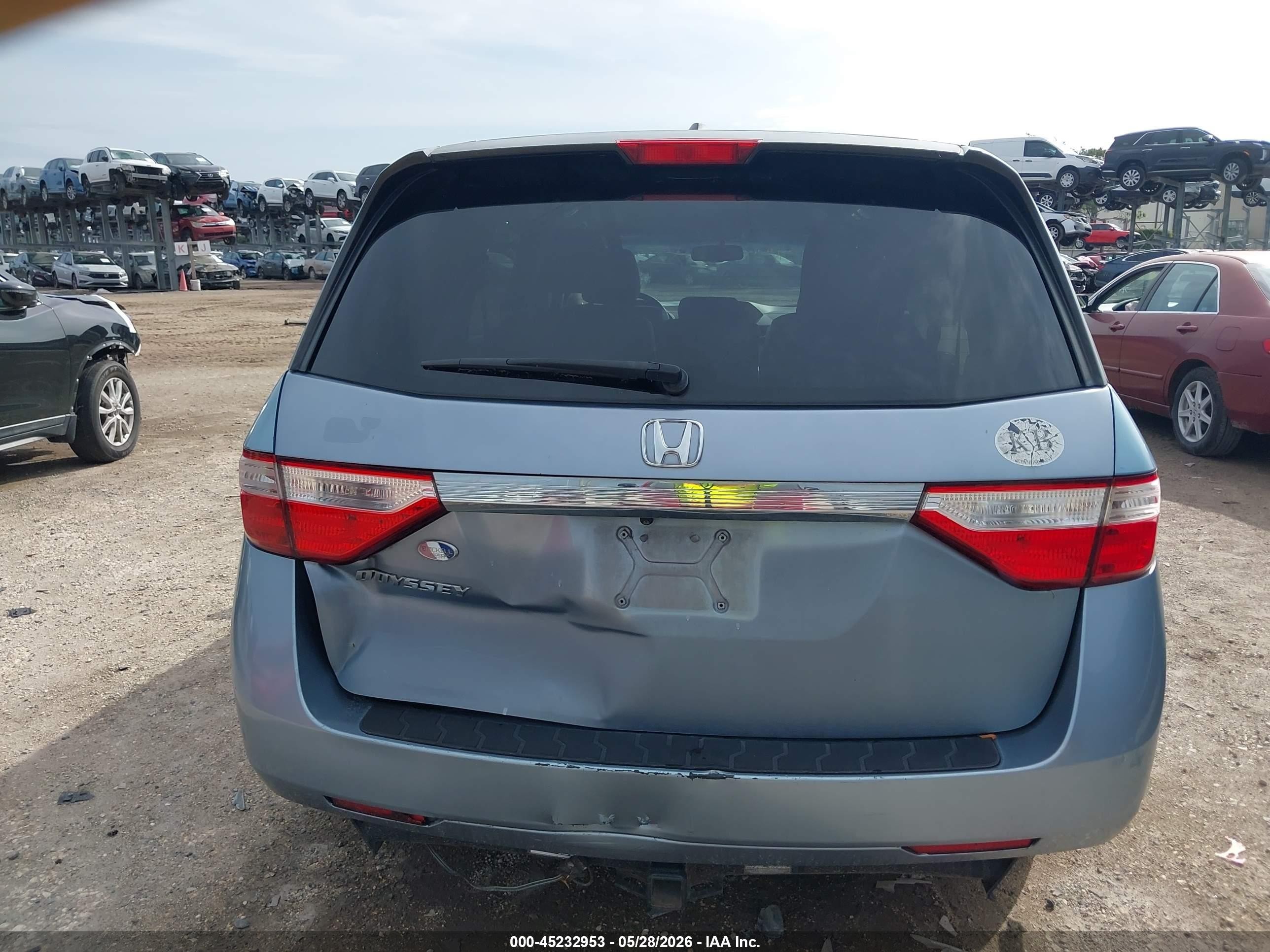 2012 Honda Odyssey Ex-l Light Blue vin: 5FNRL5H61CB060234