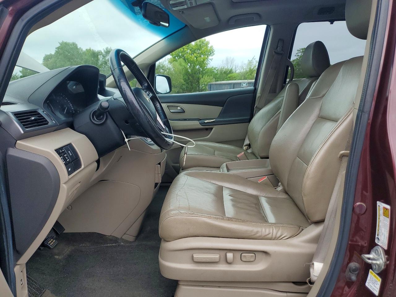 2012 Honda Odyssey Exl Burgundy vin: 5FNRL5H61CB077566