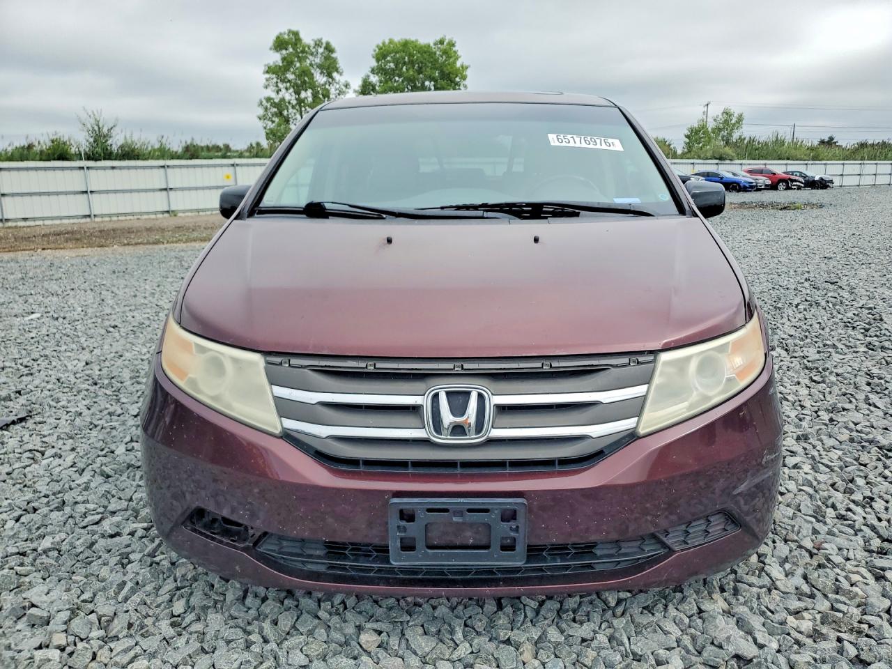 2012 Honda Odyssey Exl Burgundy vin: 5FNRL5H61CB077566
