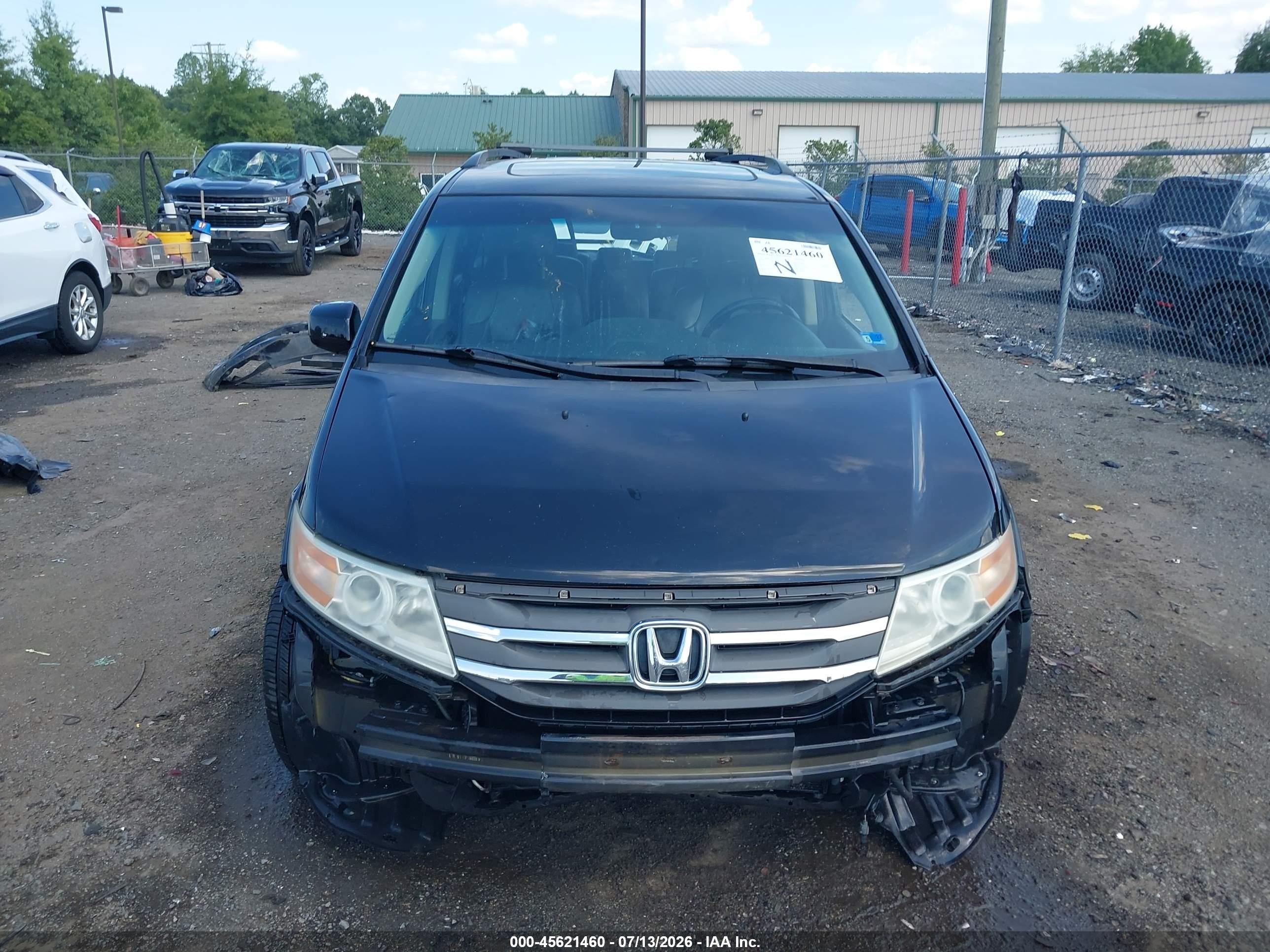 2012 Honda Odyssey Ex-l Black vin: 5FNRL5H61CB087319
