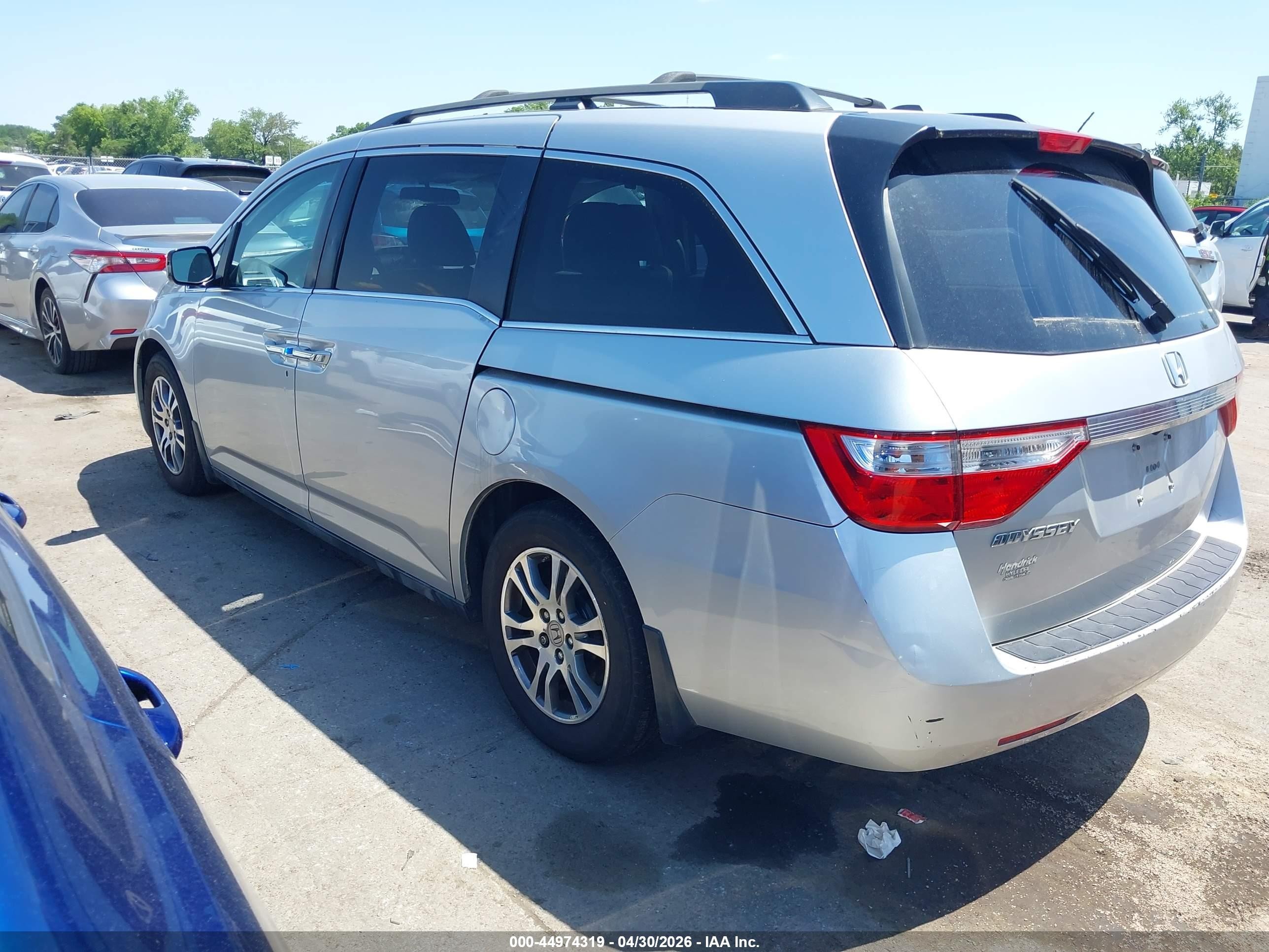 2012 Honda Odyssey Ex-l Silver vin: 5FNRL5H61CB093072