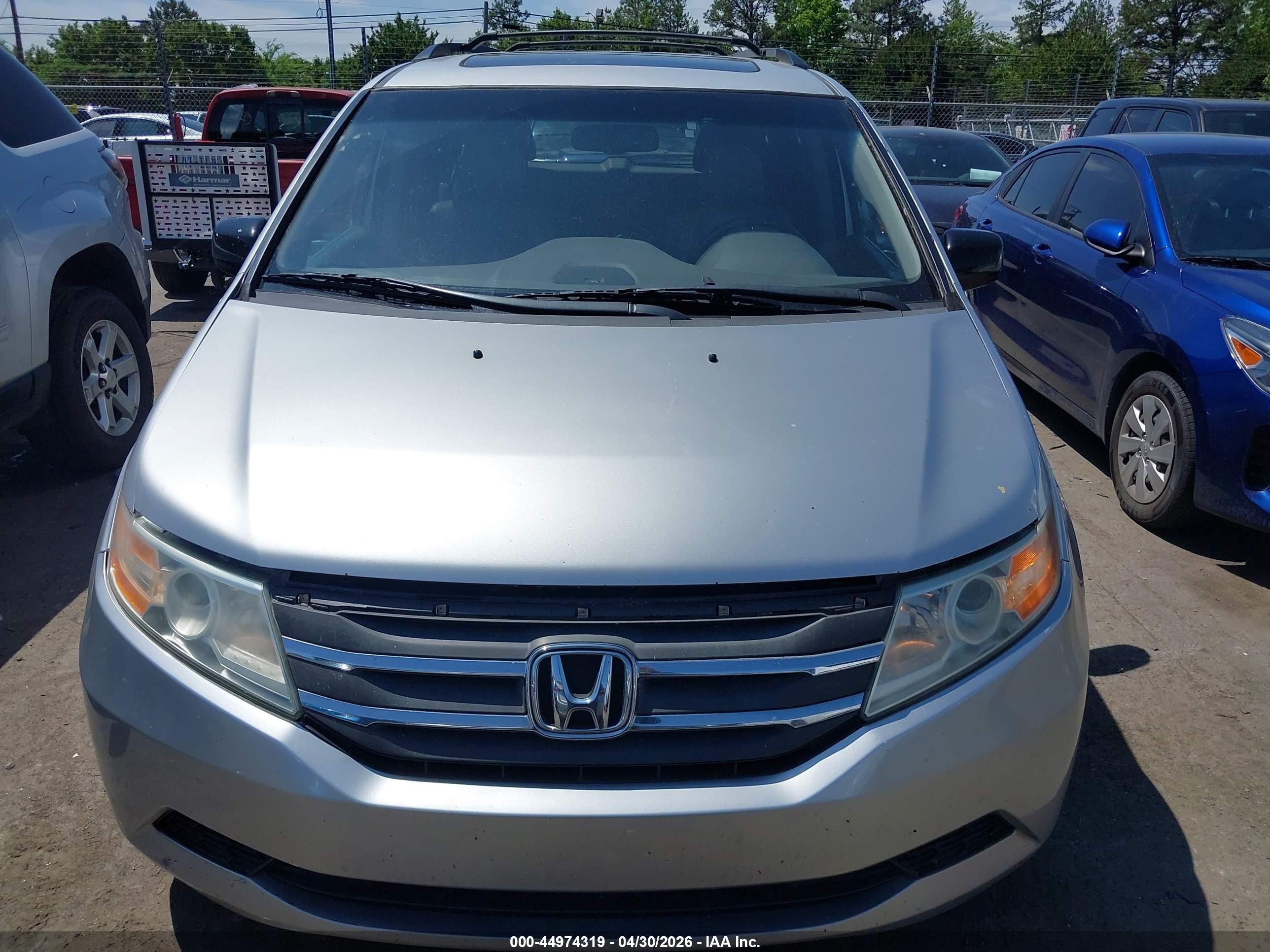 2012 Honda Odyssey Ex-l Silver vin: 5FNRL5H61CB093072