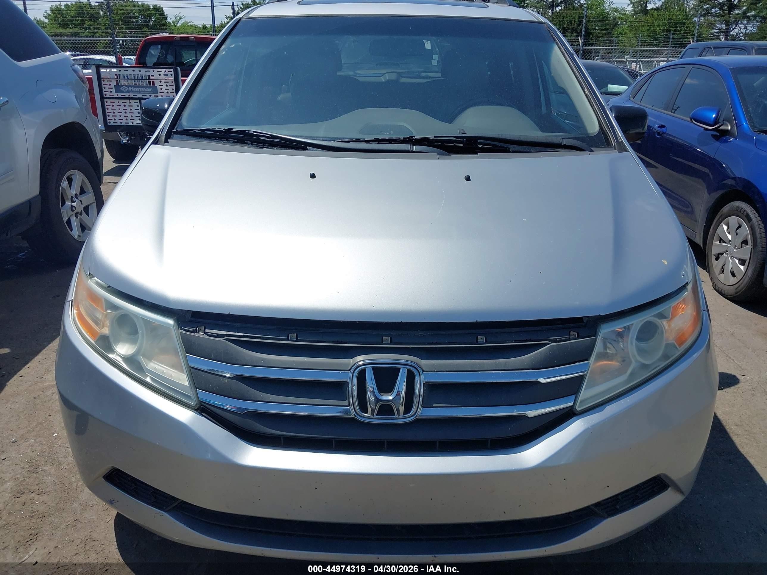 2012 Honda Odyssey Ex-l Silver vin: 5FNRL5H61CB093072
