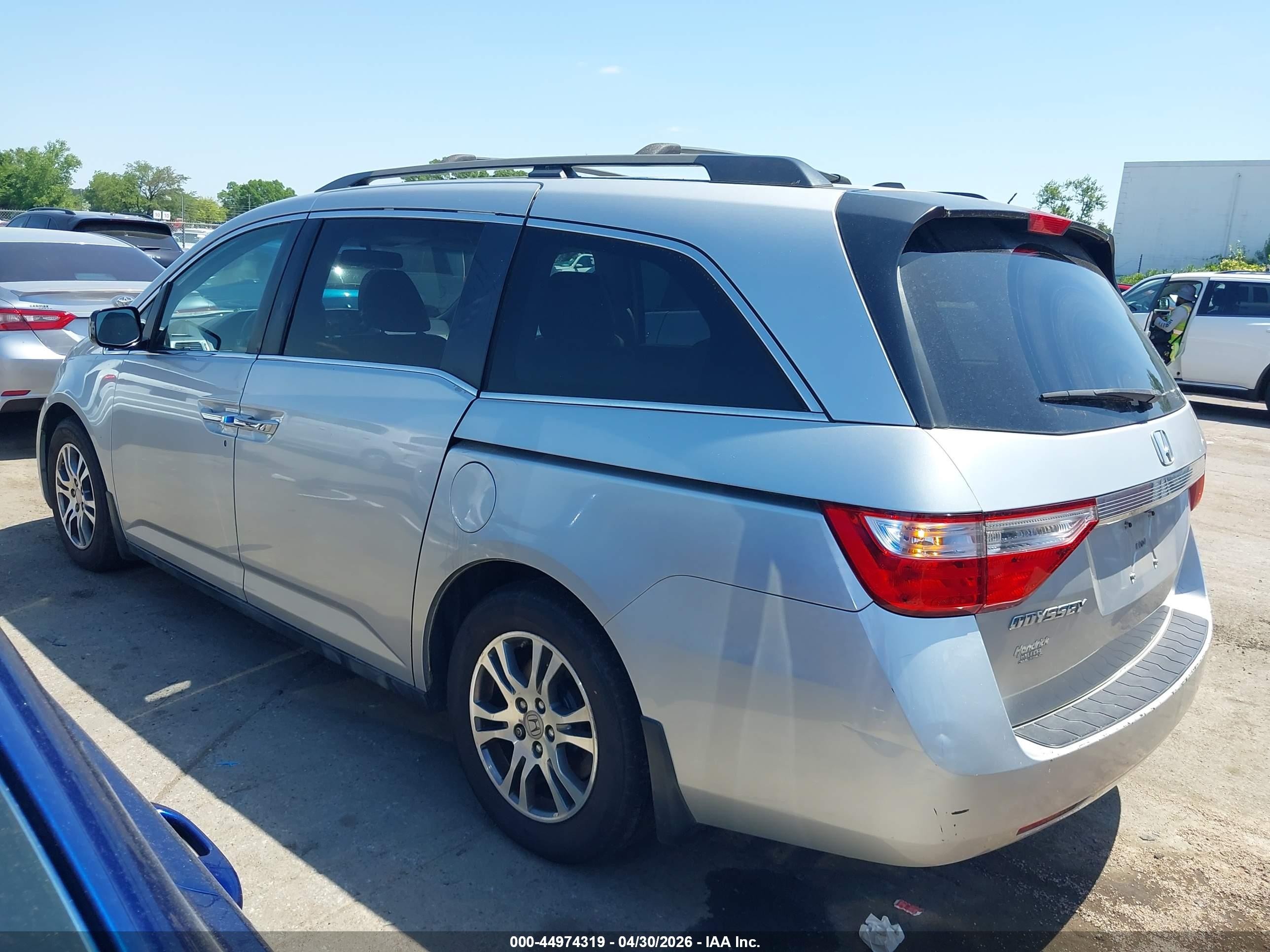 2012 Honda Odyssey Ex-l Silver vin: 5FNRL5H61CB093072