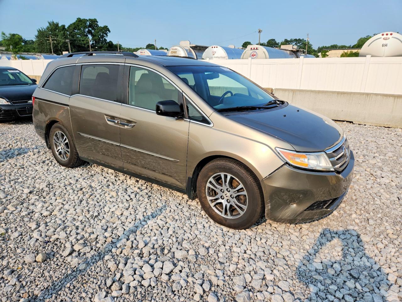 2012 Honda Odyssey Exl Tan vin: 5FNRL5H61CB094576