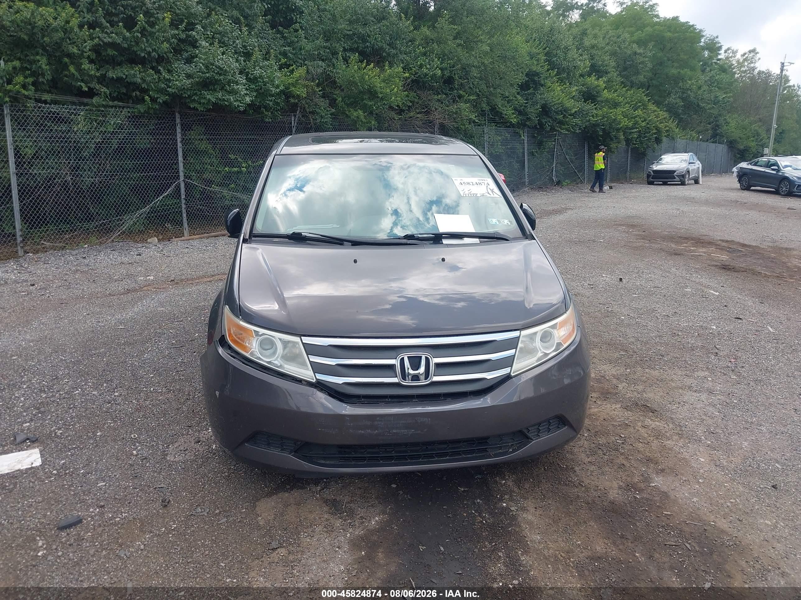 2012 Honda Odyssey Ex-l Gray vin: 5FNRL5H61CB104409