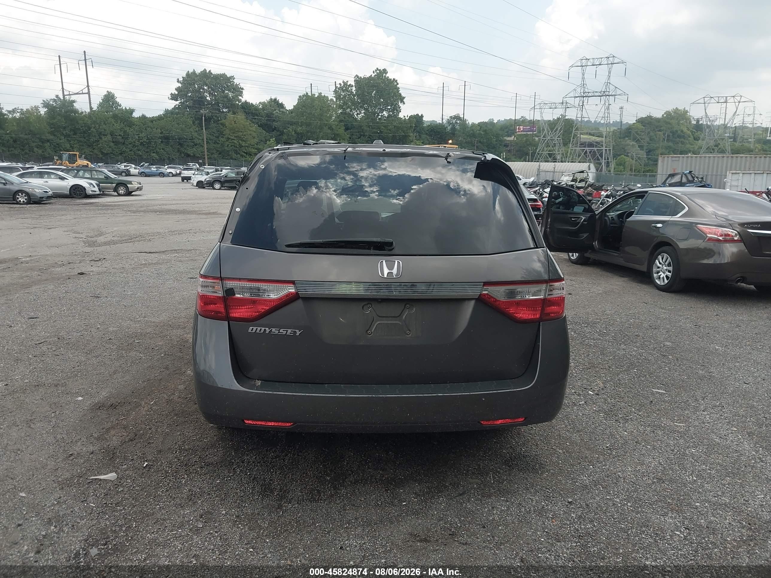 2012 Honda Odyssey Ex-l Gray vin: 5FNRL5H61CB104409