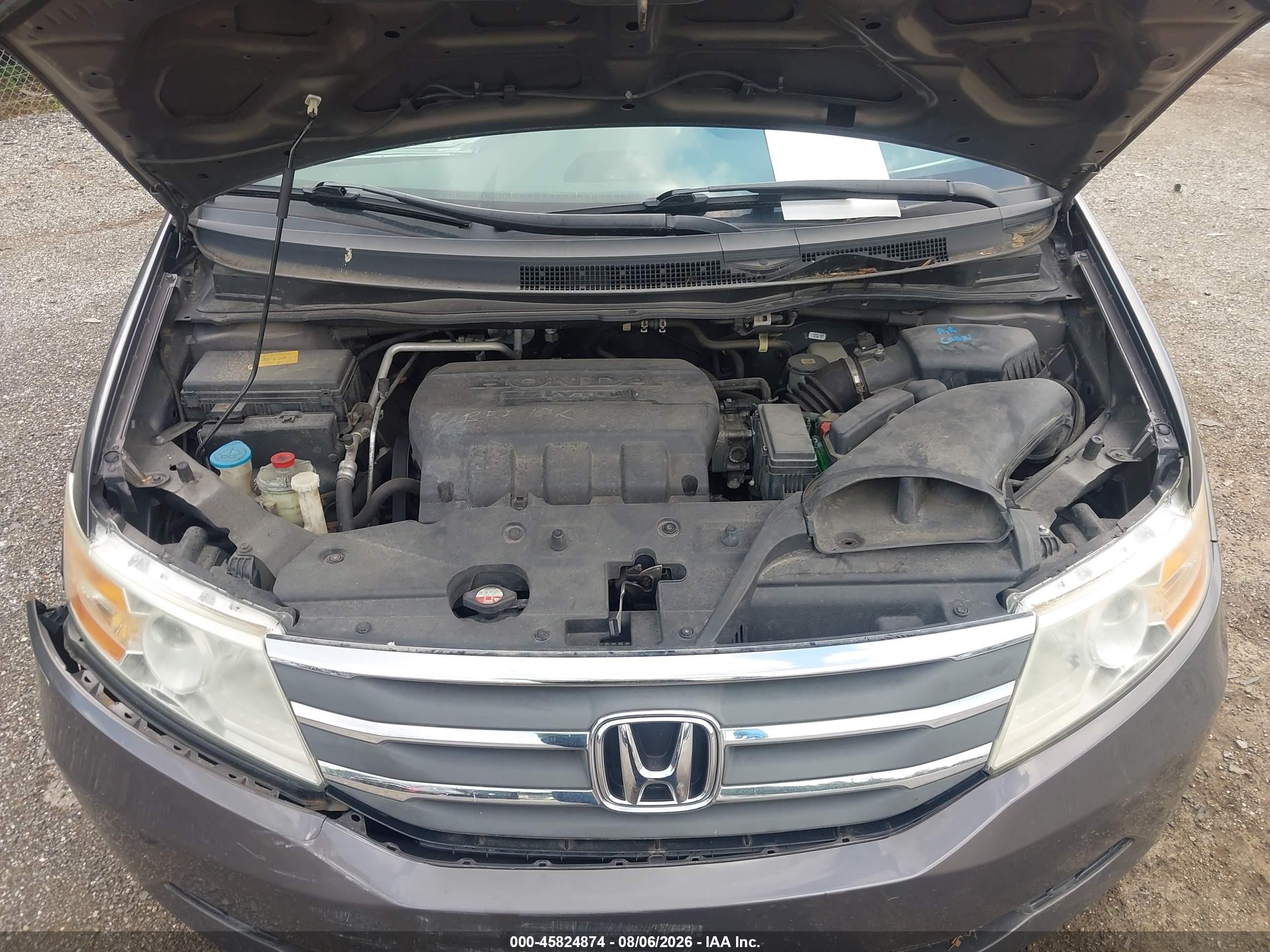 2012 Honda Odyssey Ex-l Gray vin: 5FNRL5H61CB104409