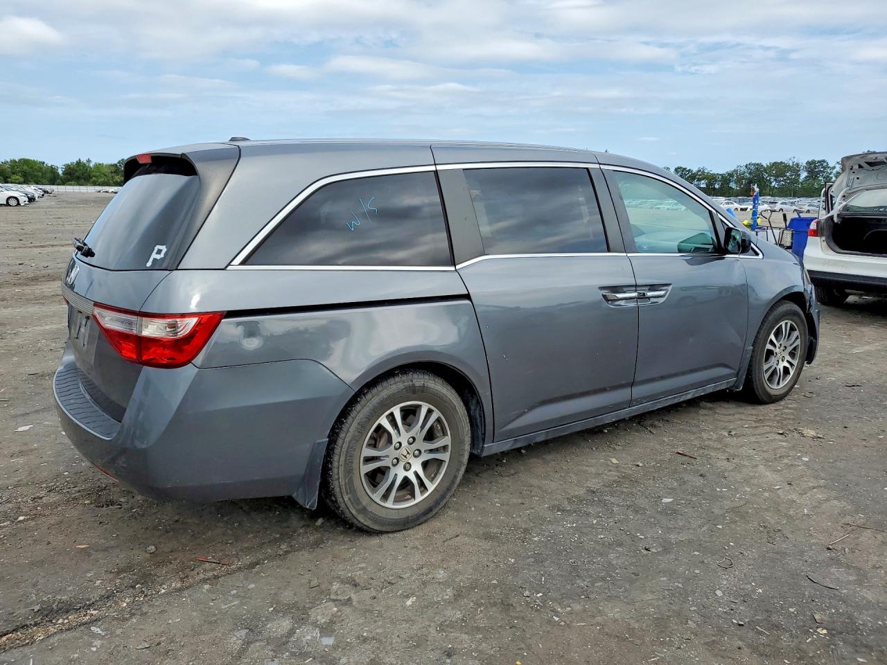 2012 Honda Odyssey Exl Gray vin: 5FNRL5H61CB107388