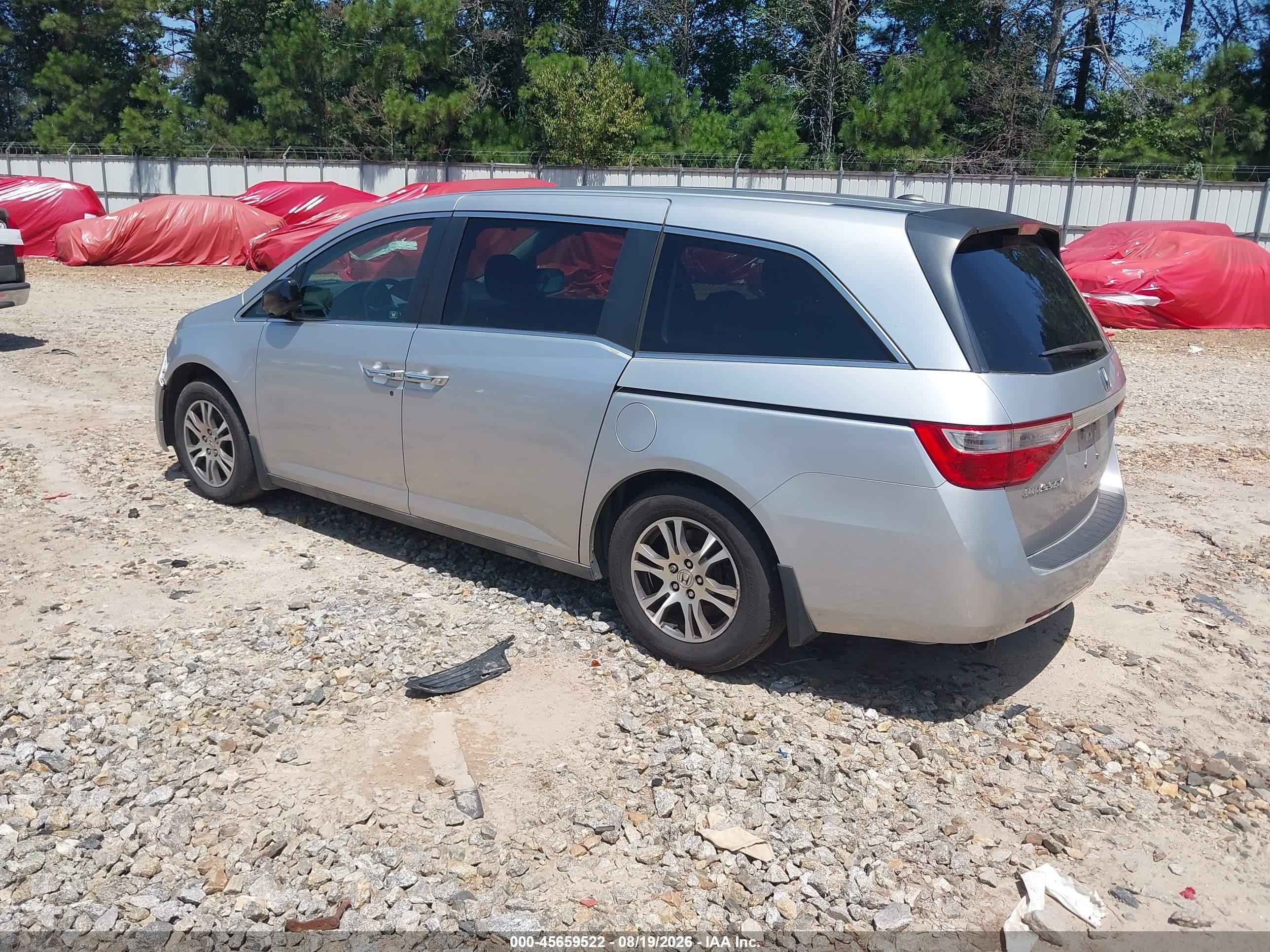 2012 Honda Odyssey Ex-l Silver vin: 5FNRL5H61CB108041