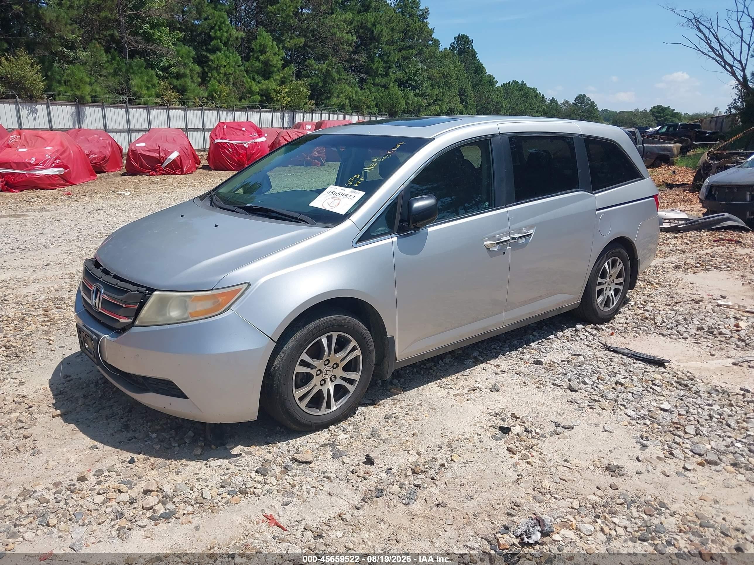 2012 Honda Odyssey Ex-l Silver vin: 5FNRL5H61CB108041