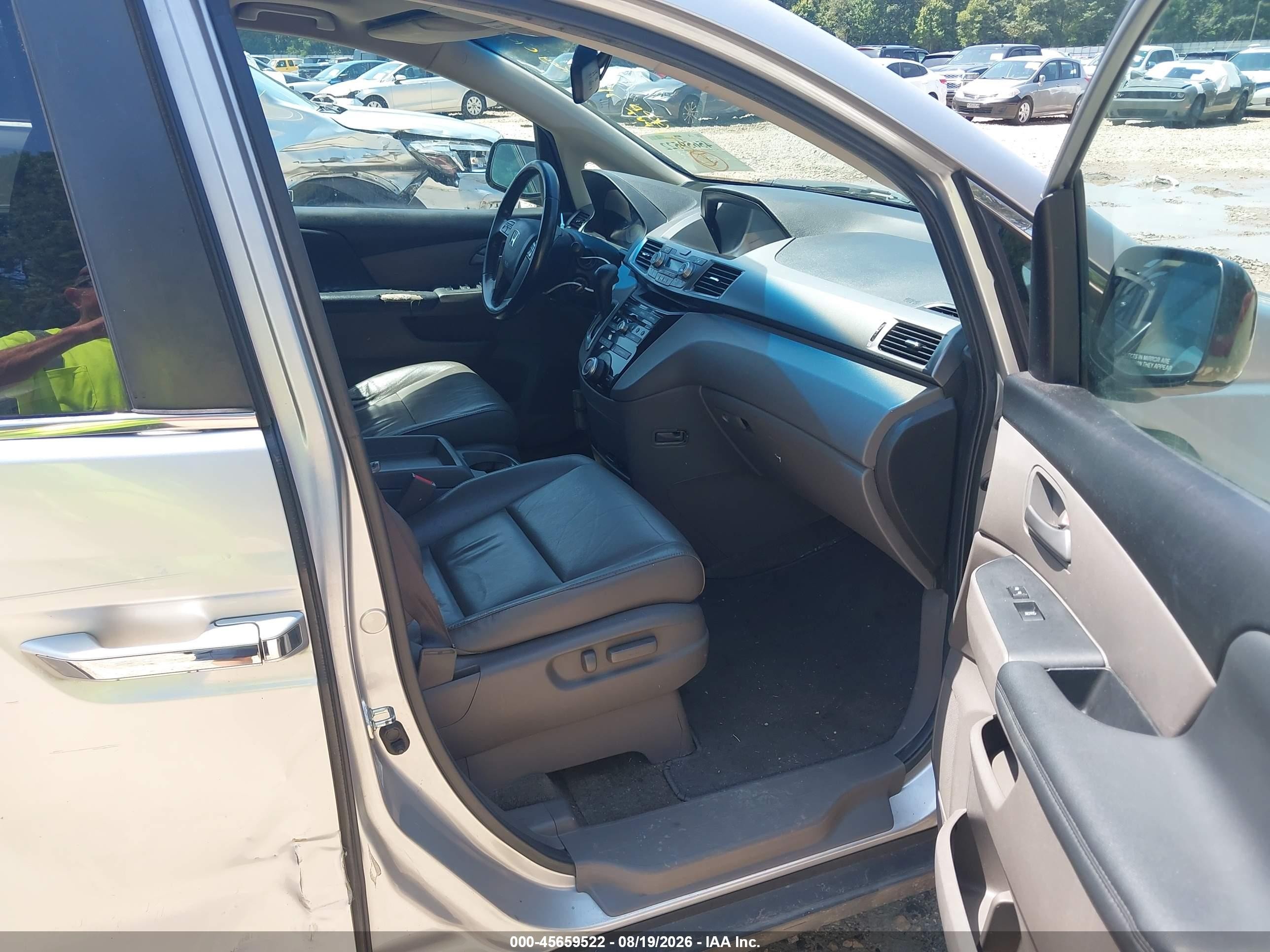 2012 Honda Odyssey Ex-l Silver vin: 5FNRL5H61CB108041