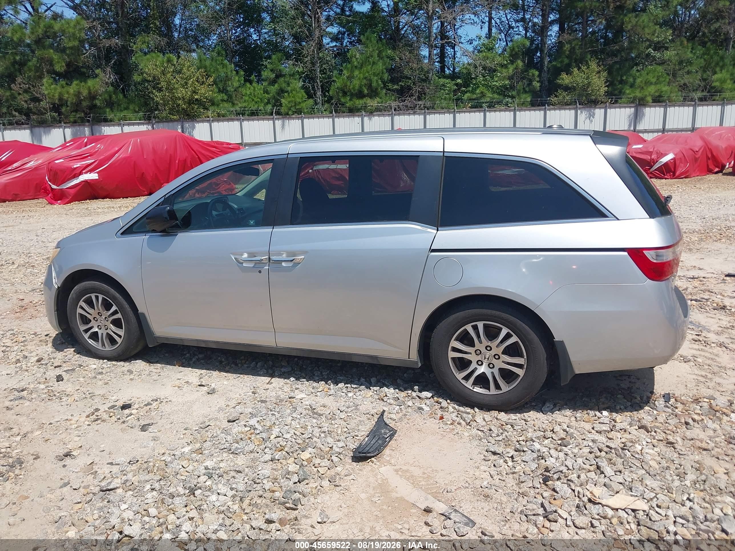 2012 Honda Odyssey Ex-l Silver vin: 5FNRL5H61CB108041