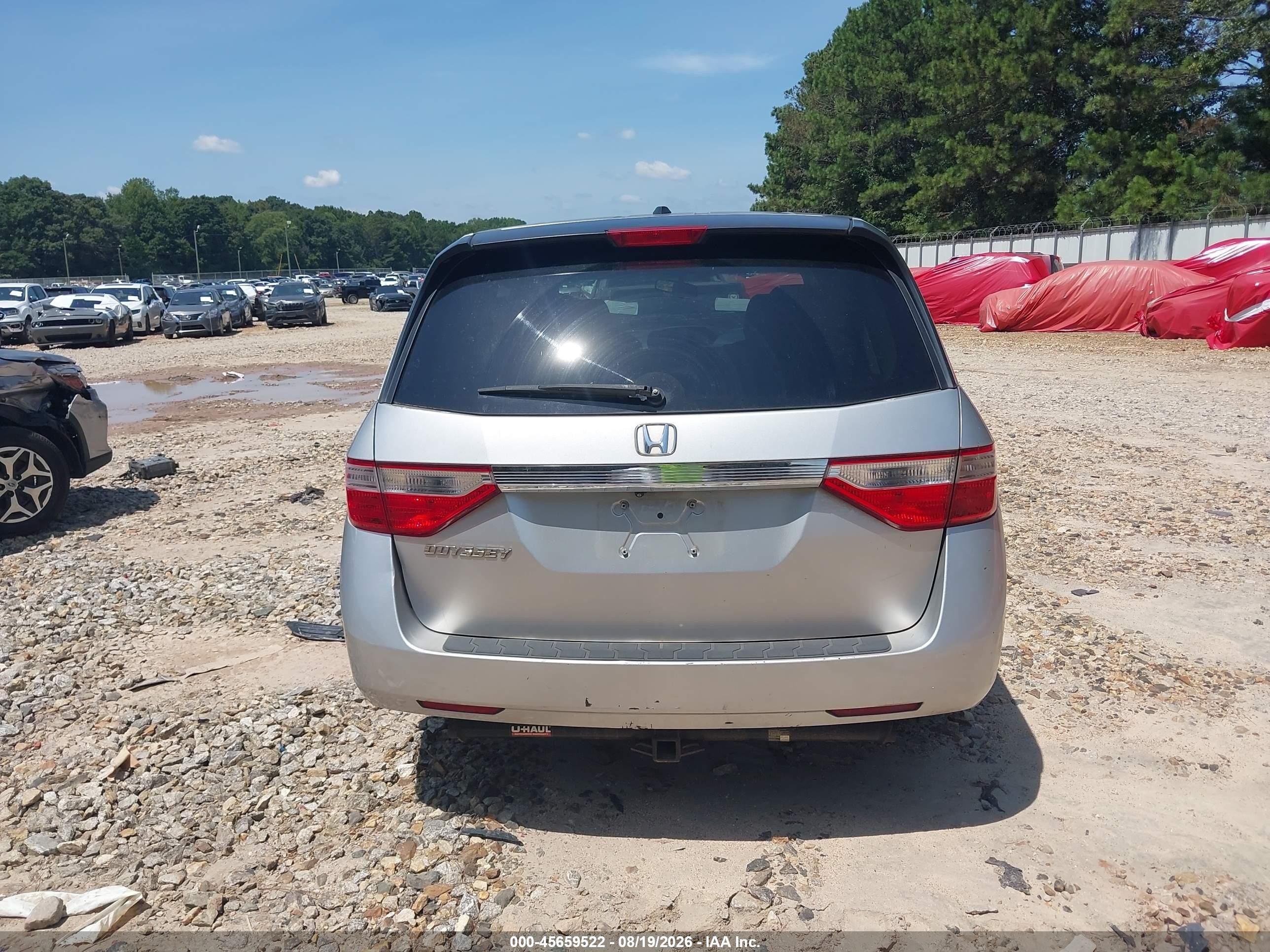 2012 Honda Odyssey Ex-l Silver vin: 5FNRL5H61CB108041