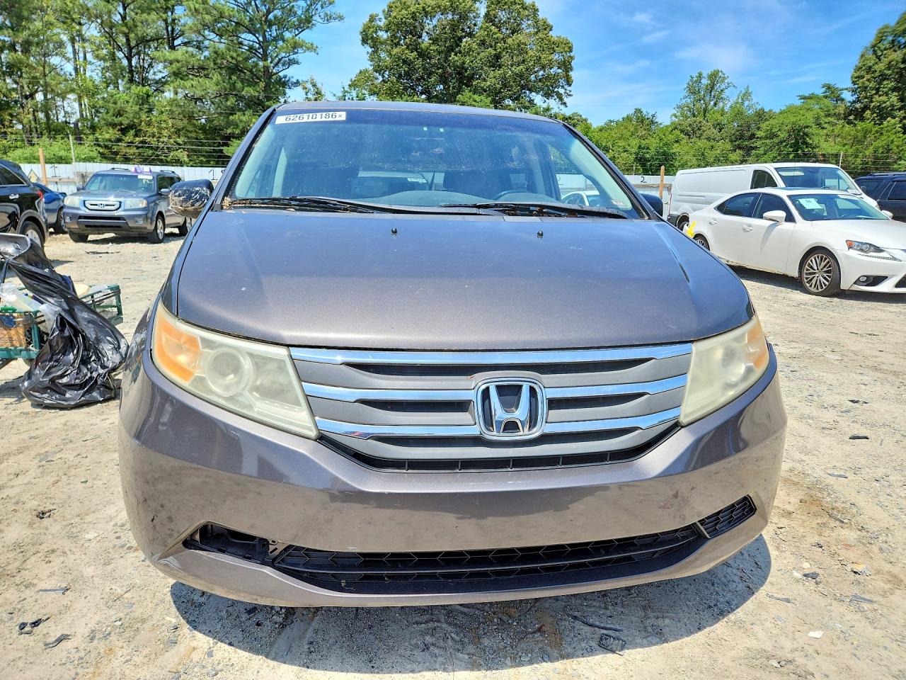 2012 Honda Odyssey Exl Brown vin: 5FNRL5H61CB112784
