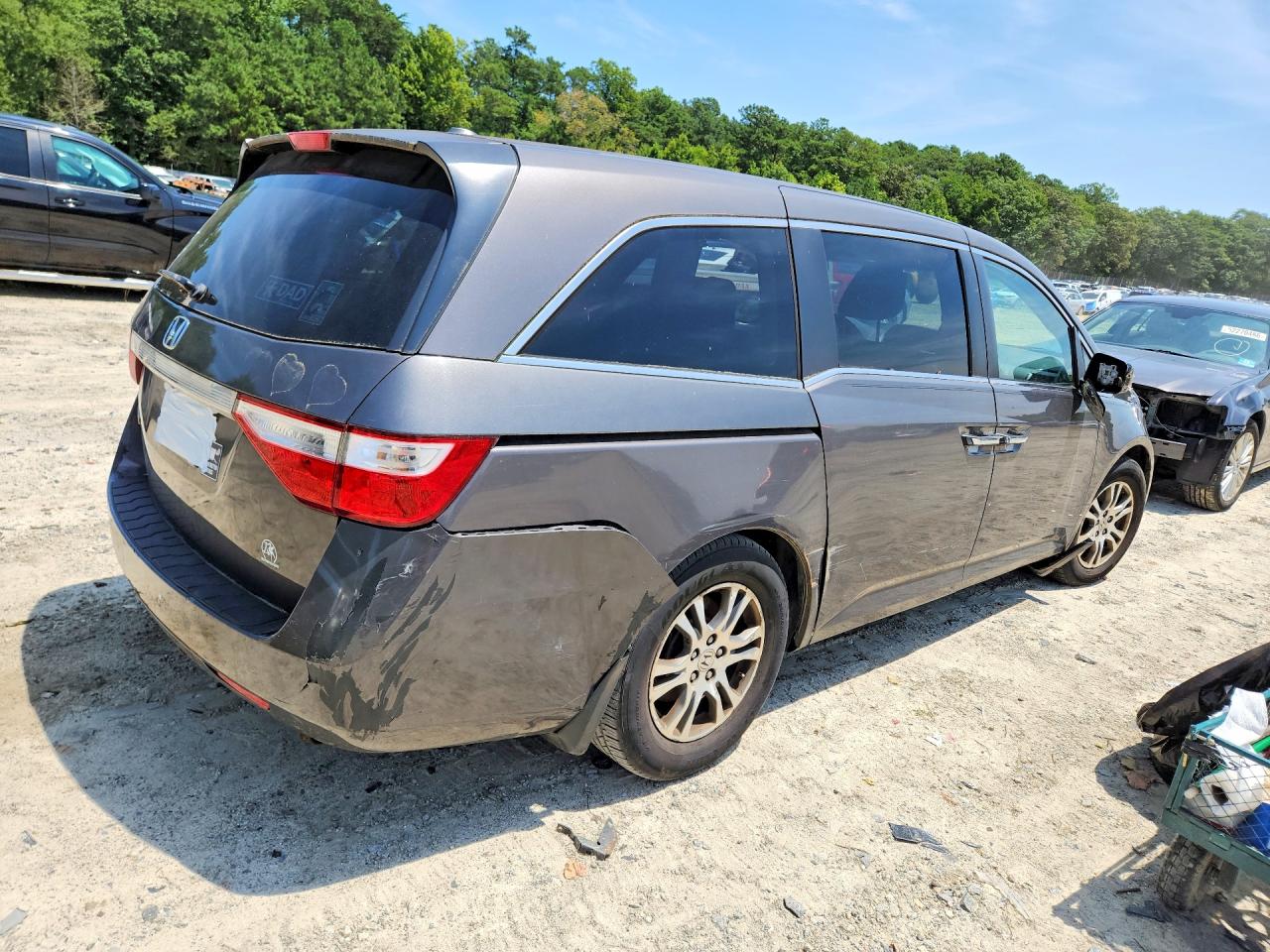 2012 Honda Odyssey Exl Brown vin: 5FNRL5H61CB112784