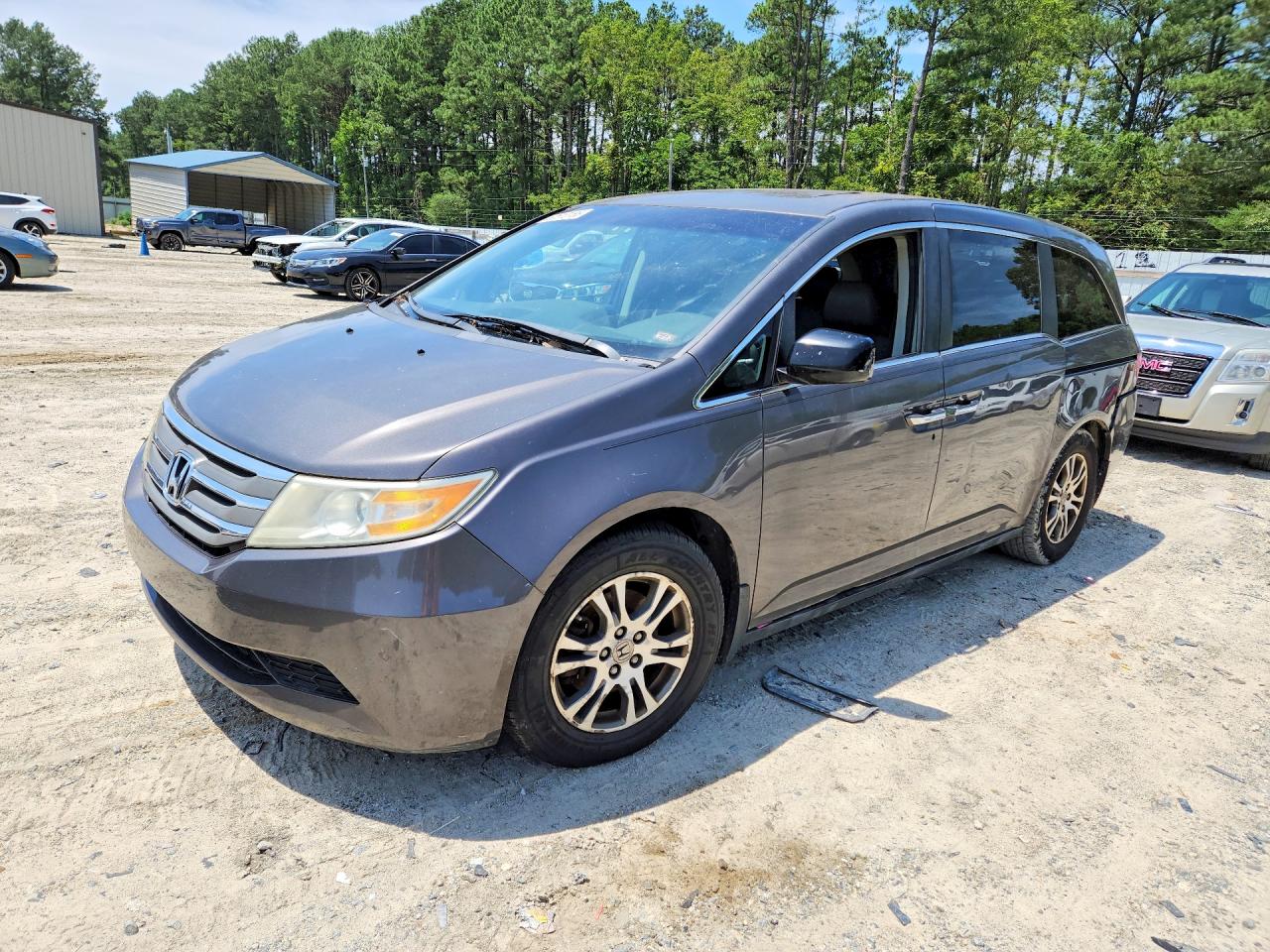2012 Honda Odyssey Exl Brown vin: 5FNRL5H61CB112784
