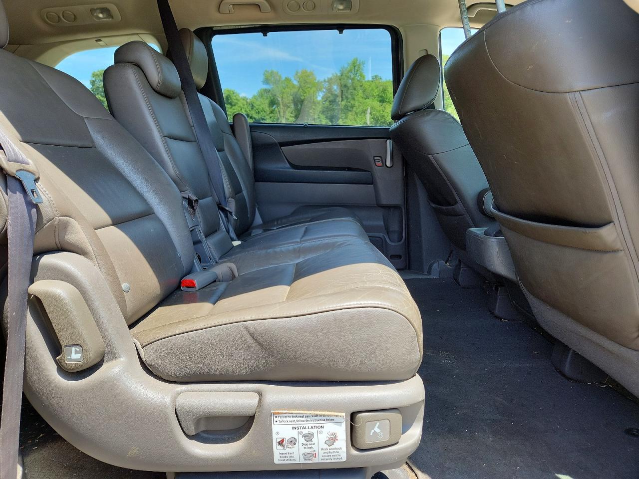 2012 Honda Odyssey Exl Brown vin: 5FNRL5H61CB112784