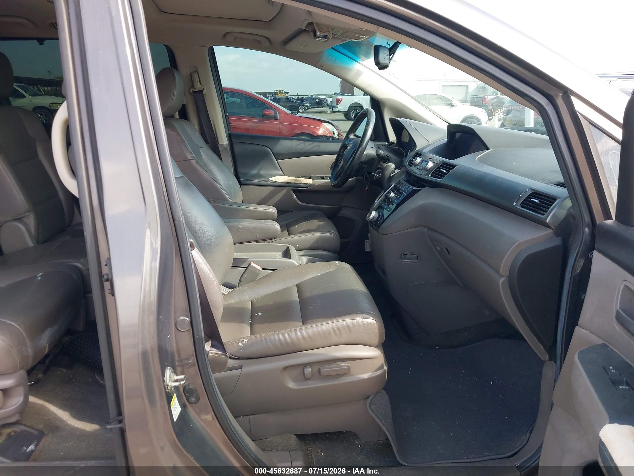 2012 Honda Odyssey Ex-l Gray vin: 5FNRL5H61CB122005