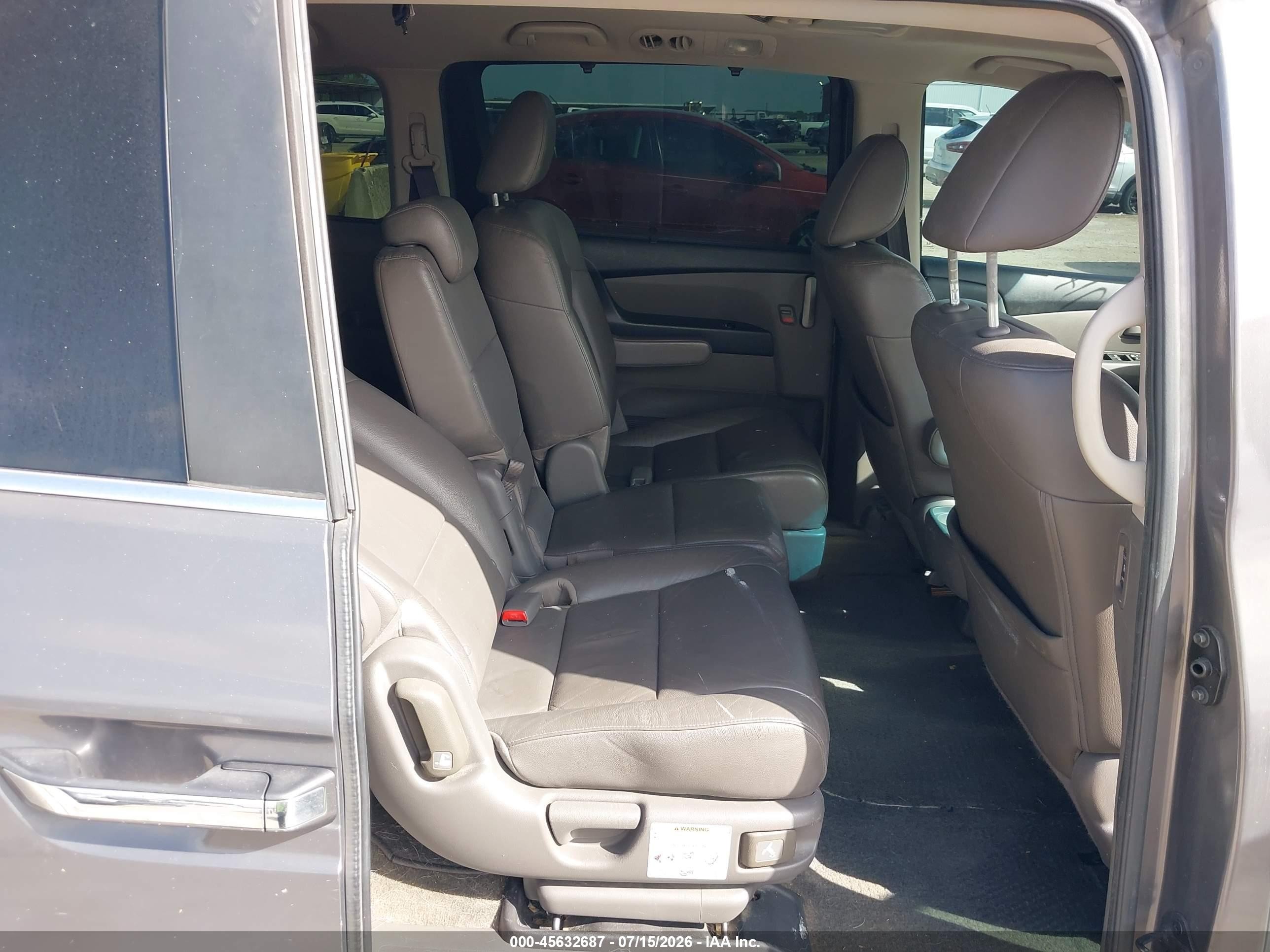 2012 Honda Odyssey Ex-l Gray vin: 5FNRL5H61CB122005