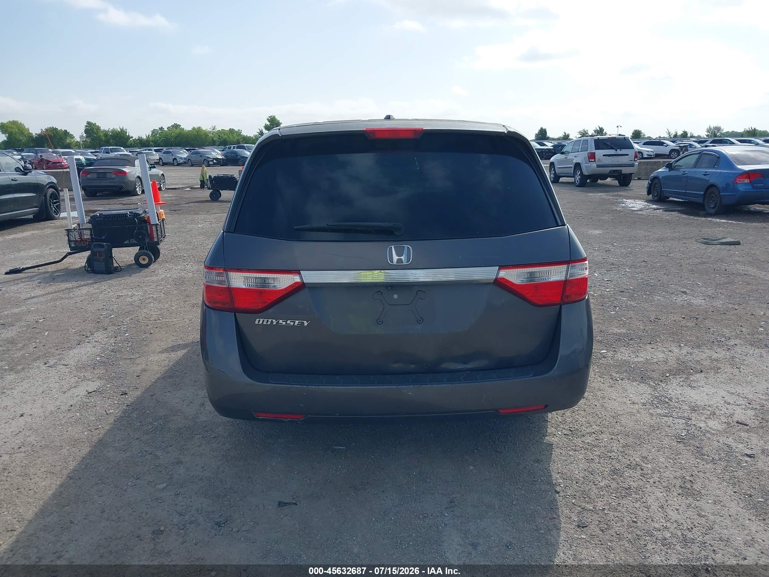 2012 Honda Odyssey Ex-l Gray vin: 5FNRL5H61CB122005
