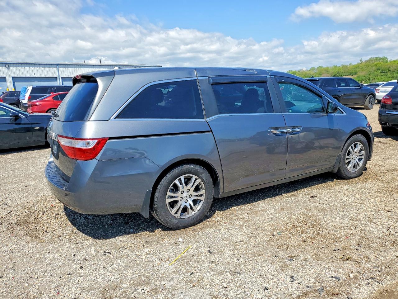2012 Honda Odyssey Exl Gray vin: 5FNRL5H61CB123249