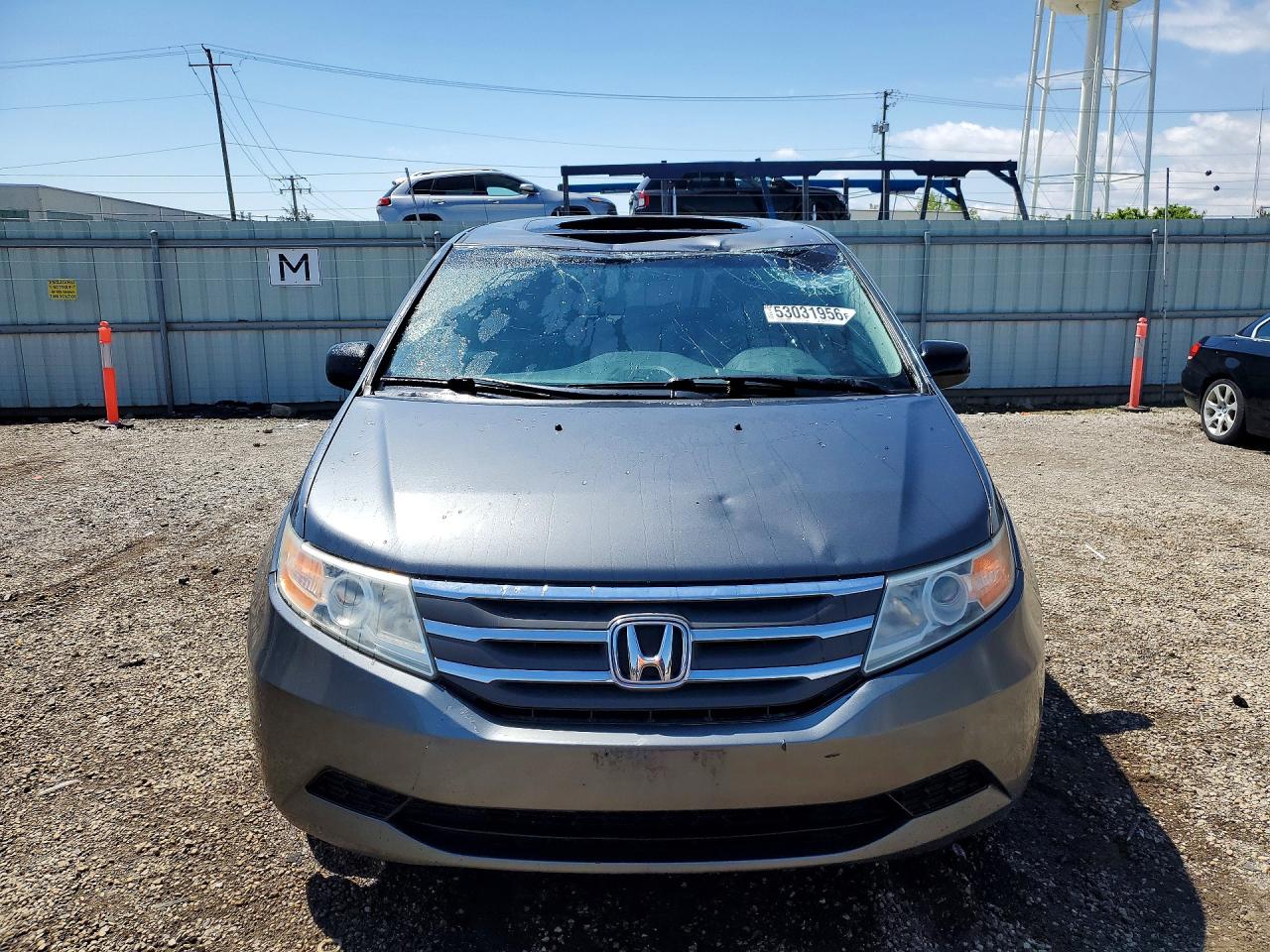 2012 Honda Odyssey Exl Gray vin: 5FNRL5H61CB123249