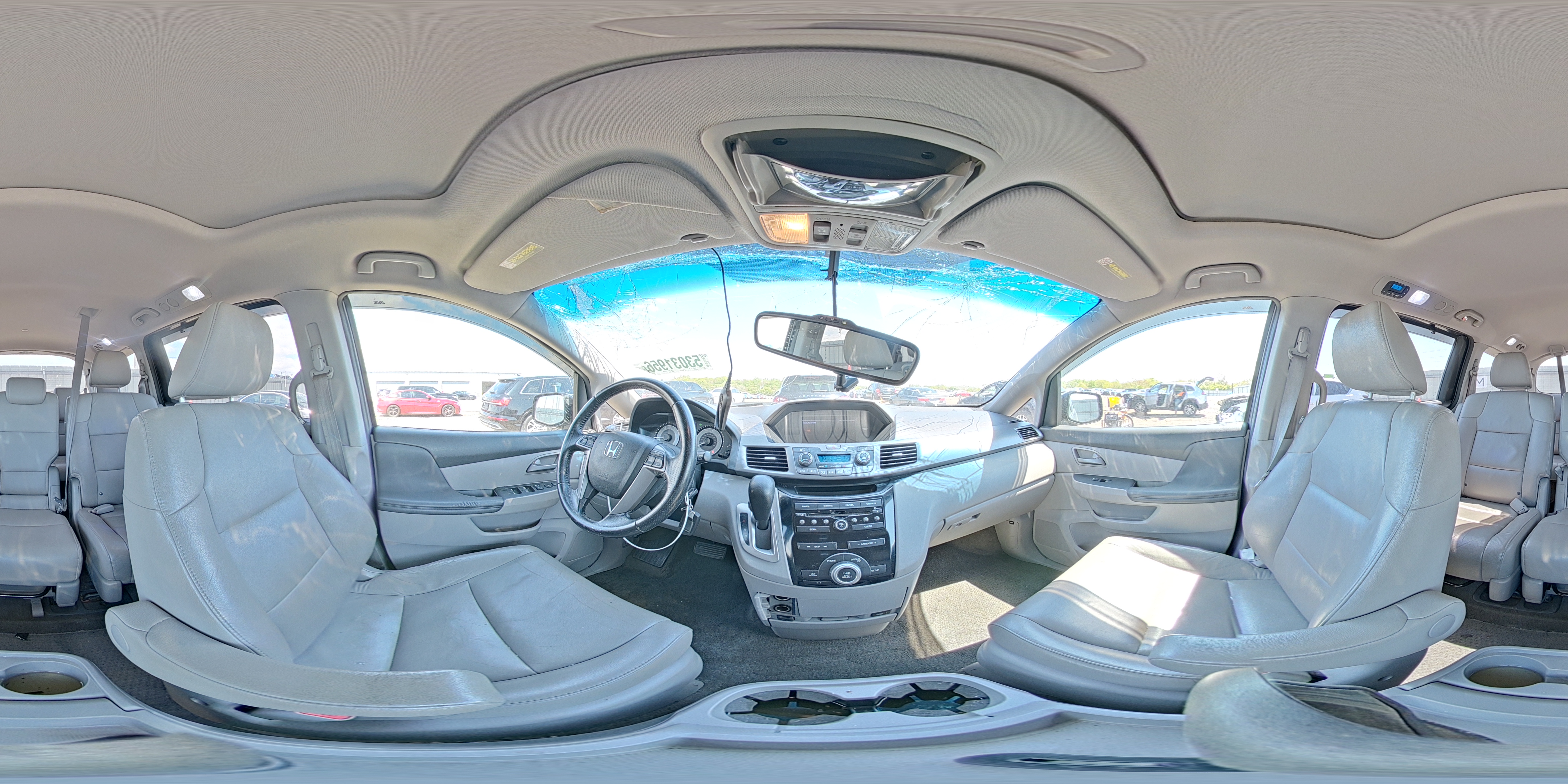 2012 Honda Odyssey Exl Gray vin: 5FNRL5H61CB123249