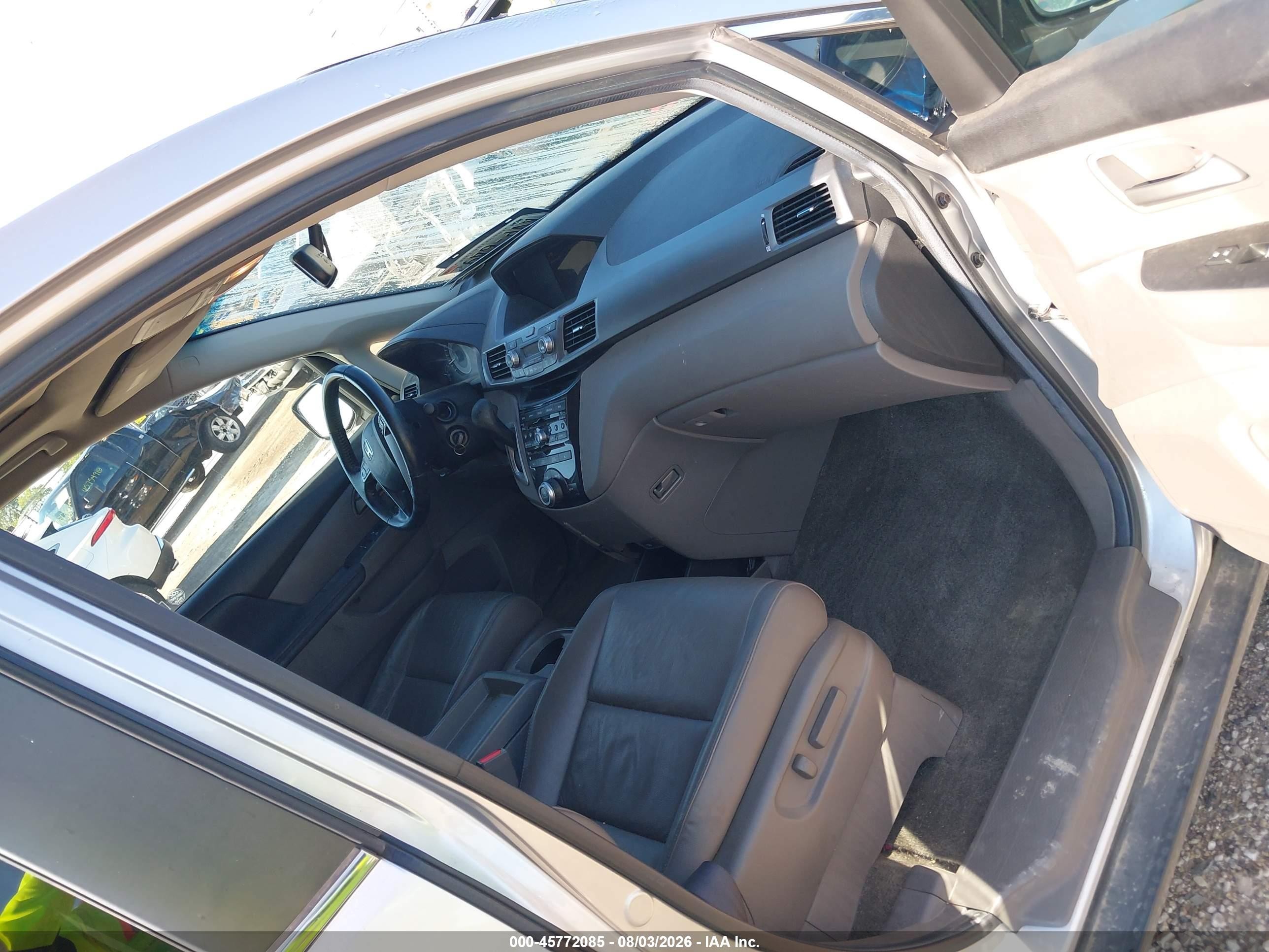 2012 Honda Odyssey Ex-l Silver vin: 5FNRL5H61CB124921