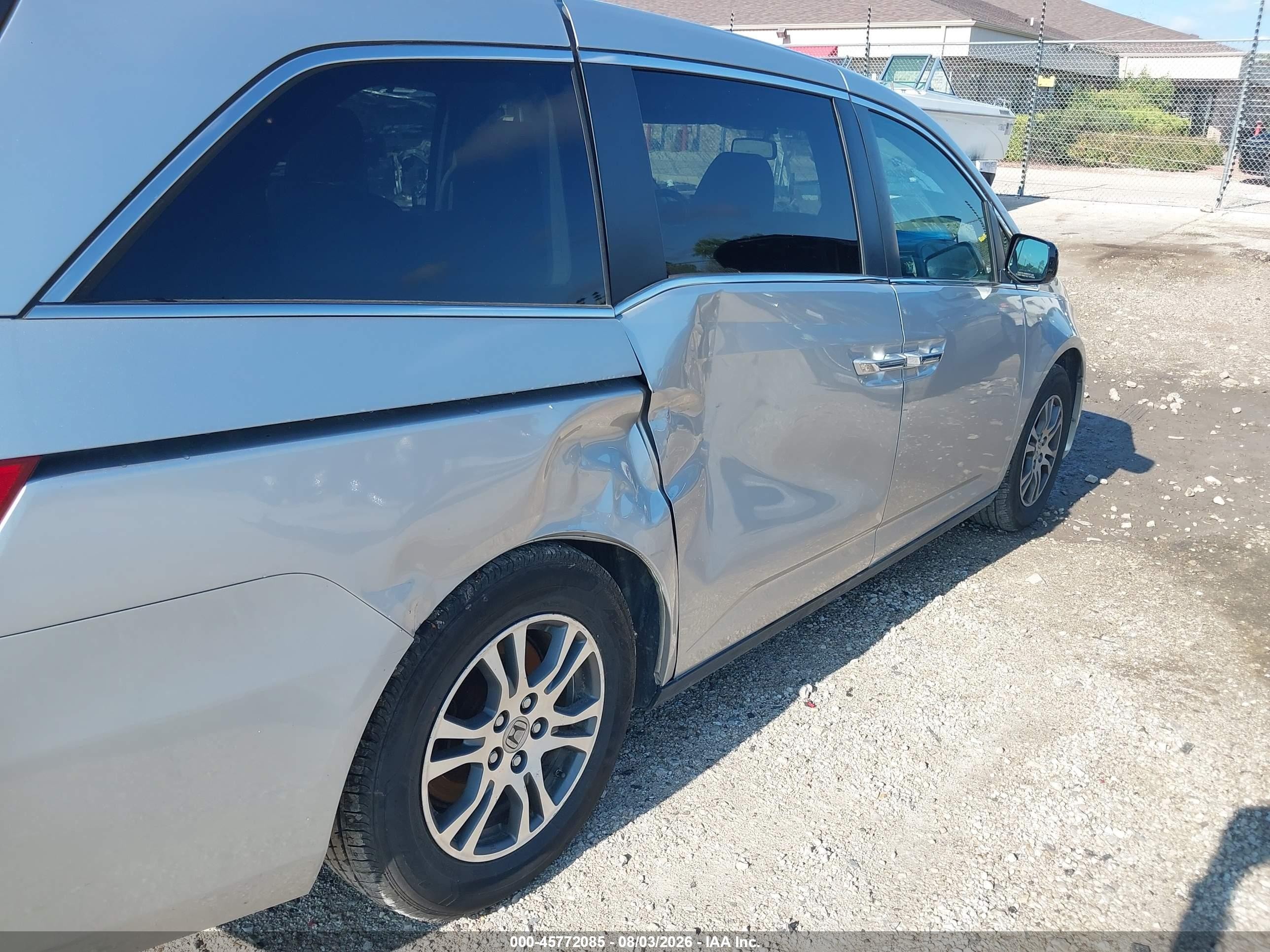 2012 Honda Odyssey Ex-l Silver vin: 5FNRL5H61CB124921