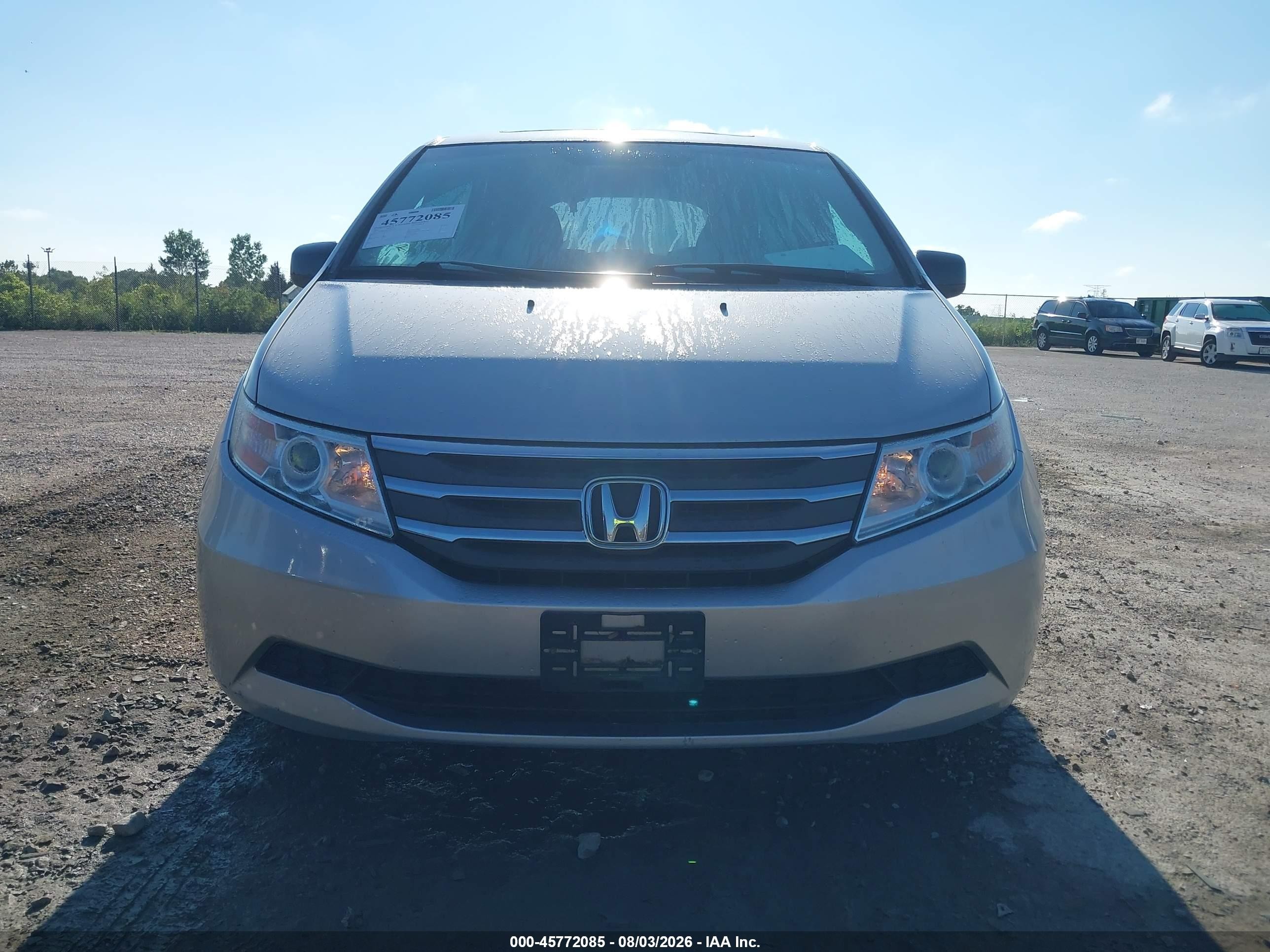 2012 Honda Odyssey Ex-l Silver vin: 5FNRL5H61CB124921