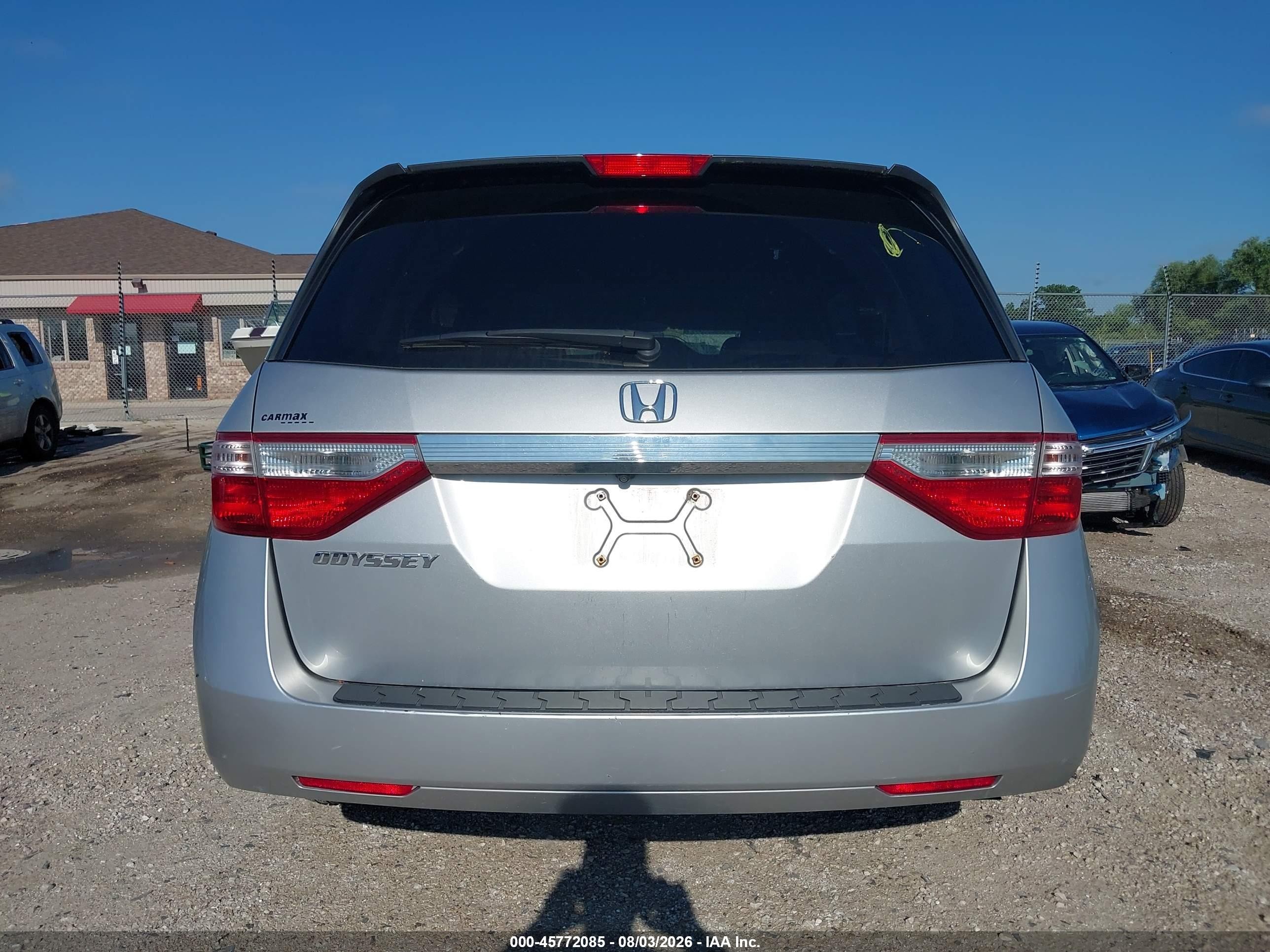2012 Honda Odyssey Ex-l Silver vin: 5FNRL5H61CB124921