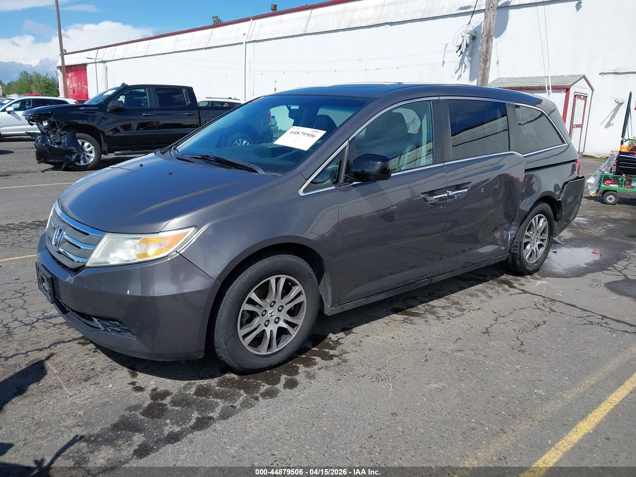 2012 Honda Odyssey Ex-l Gray vin: 5FNRL5H61CB128841